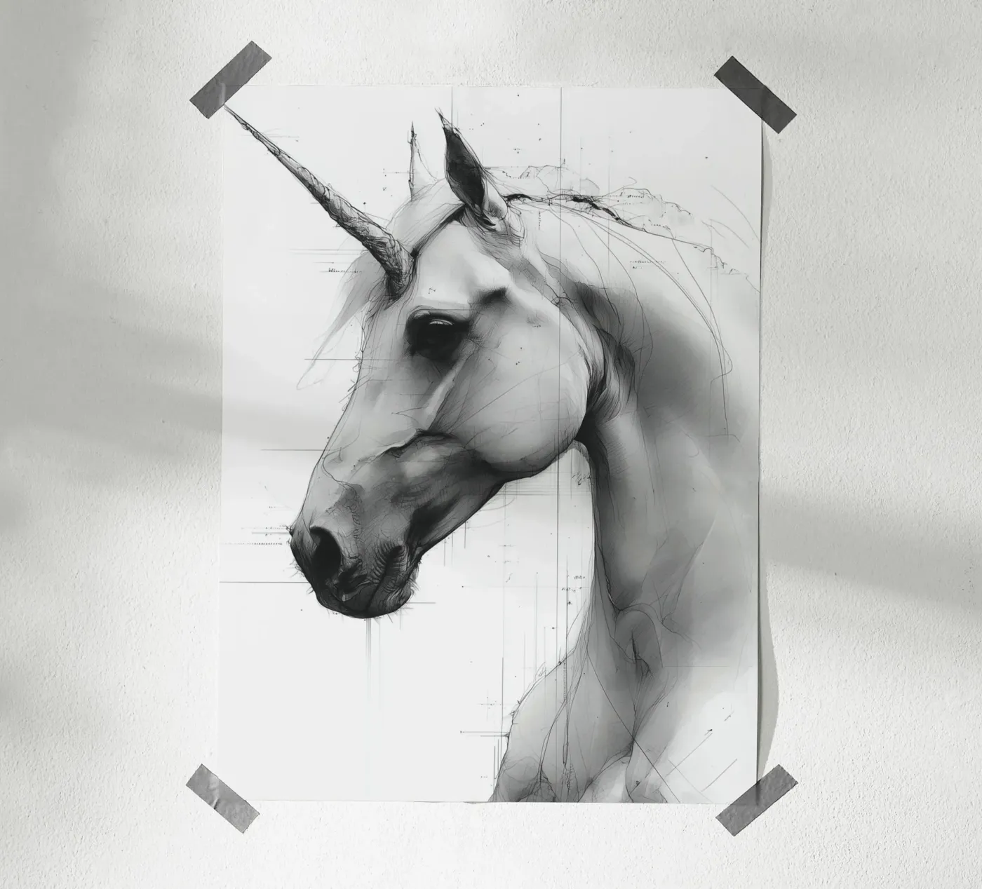 Unicorn poster by Puschkinowa