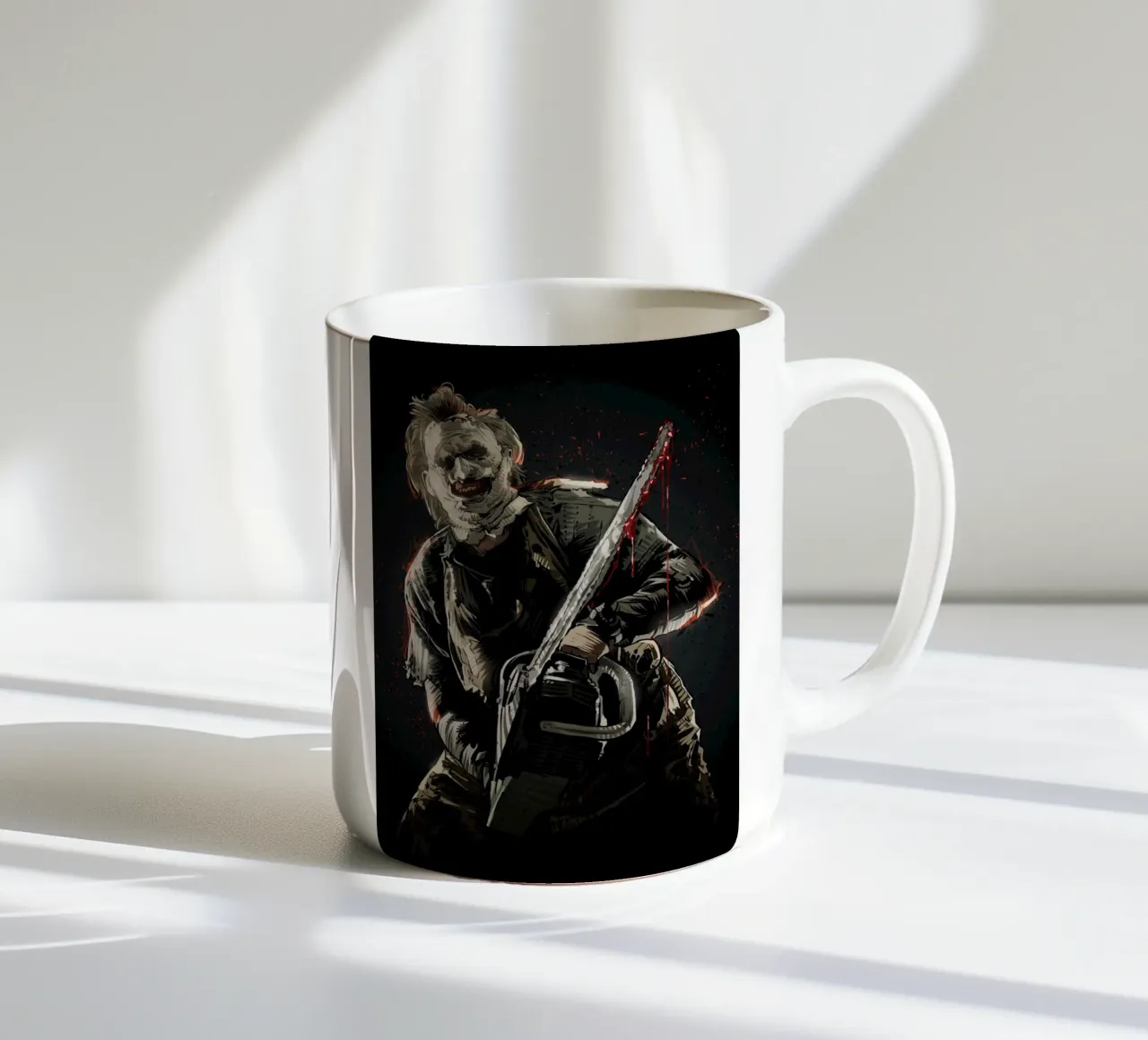 Leatherface tazza in ceramica da nabakumov