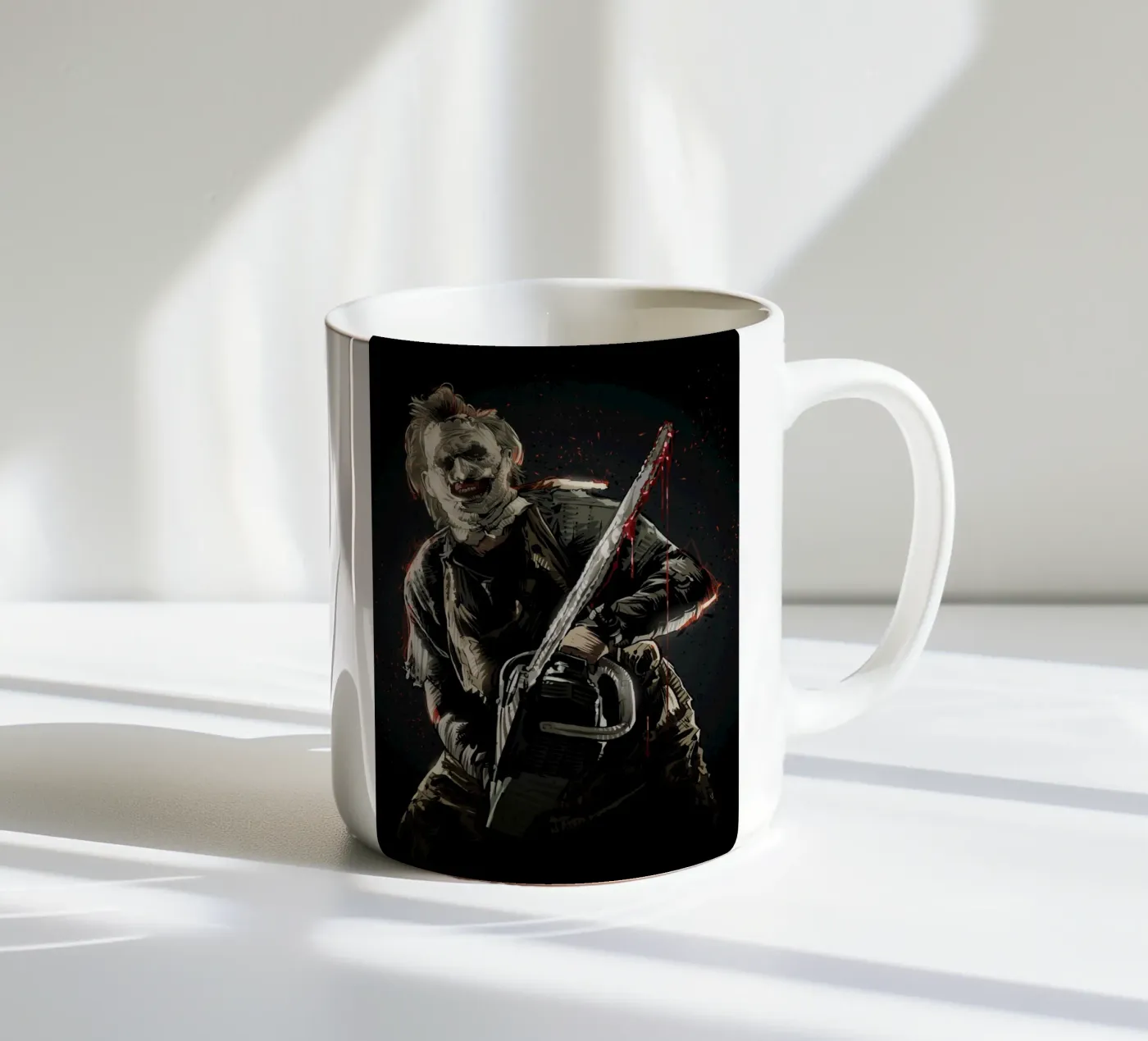 Leatherface ceramic mug by nabakumov