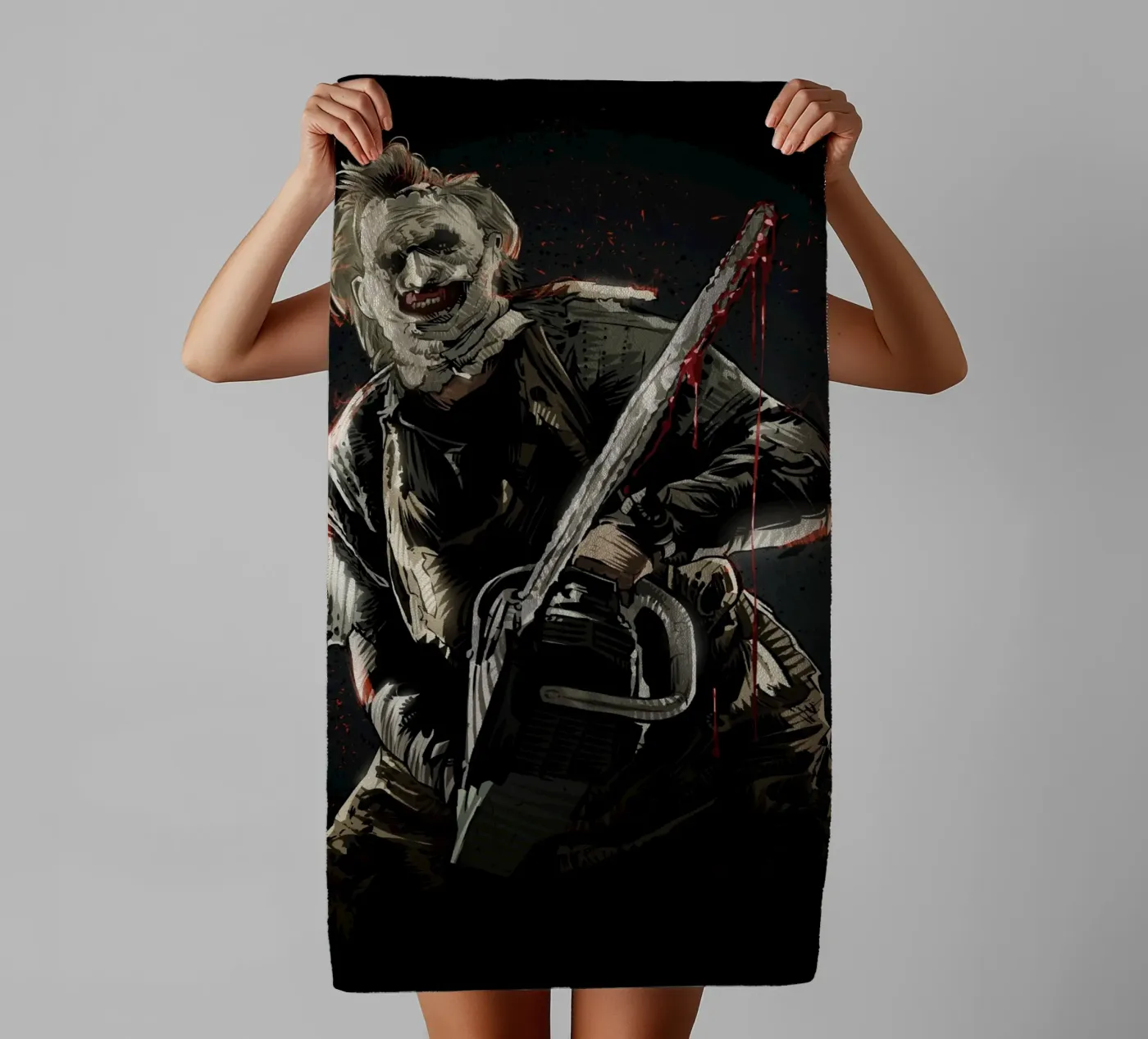 Leatherface towel by nabakumov