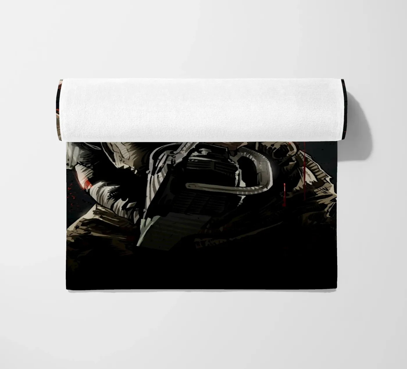 Leatherface beach towel by nabakumov