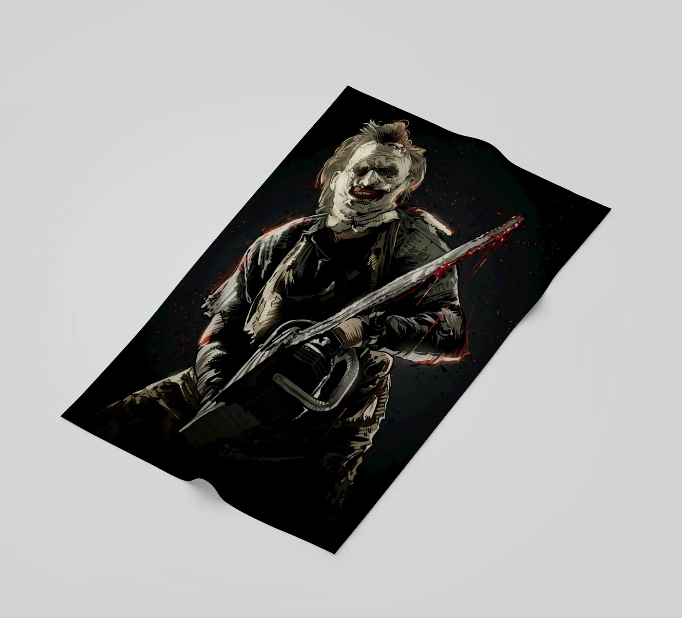 Leatherface beach towel by nabakumov
