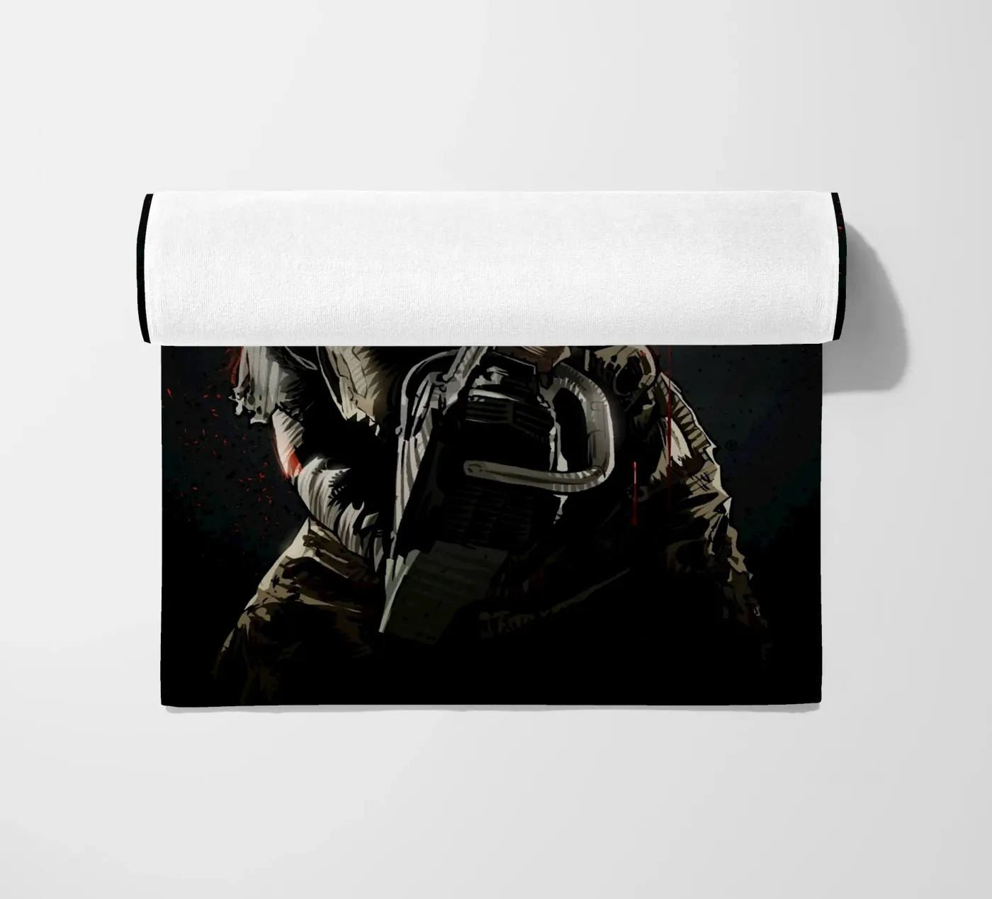Leatherface beach towel by nabakumov