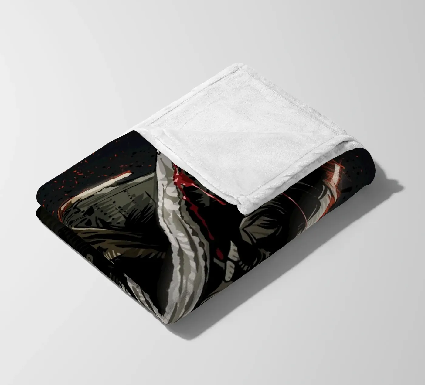 Leatherface fleece blanket by nabakumov