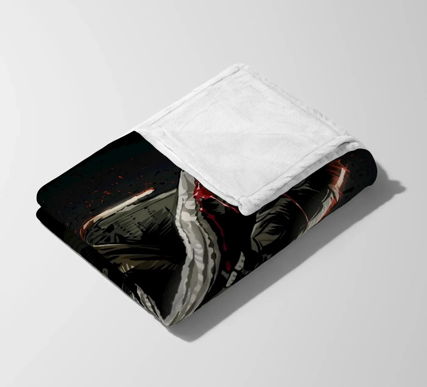 Leatherface fleece blanket by nabakumov