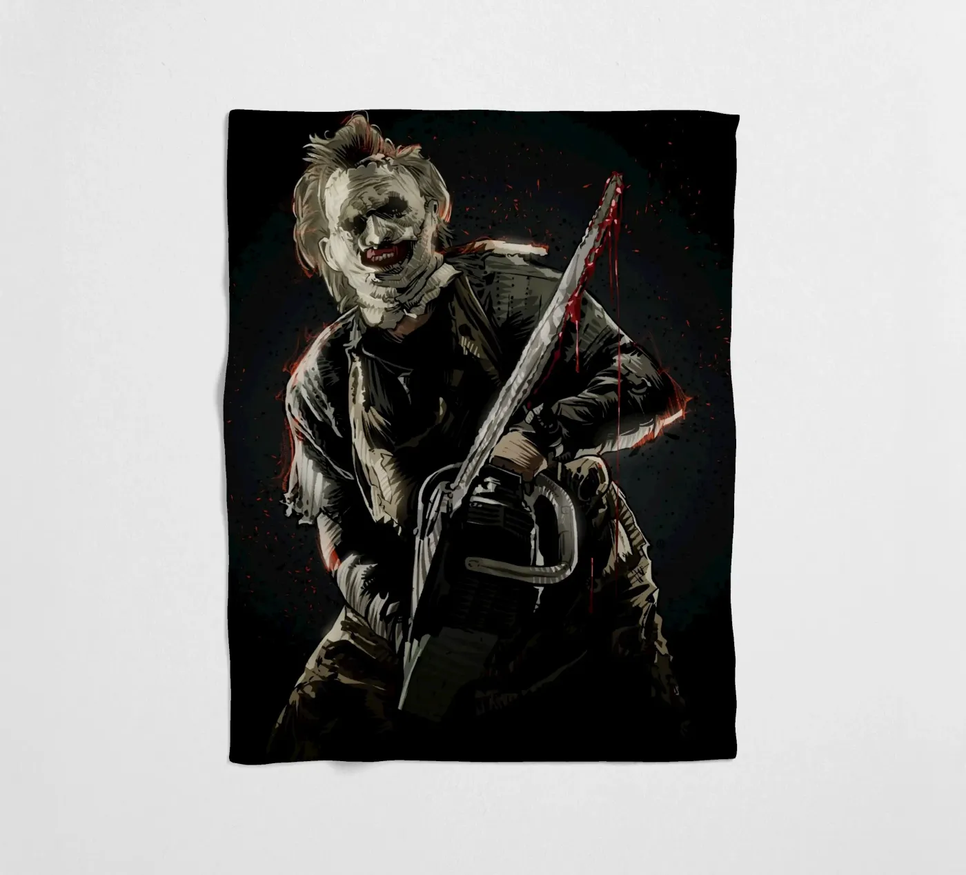 Leatherface coperta in pile da nabakumov