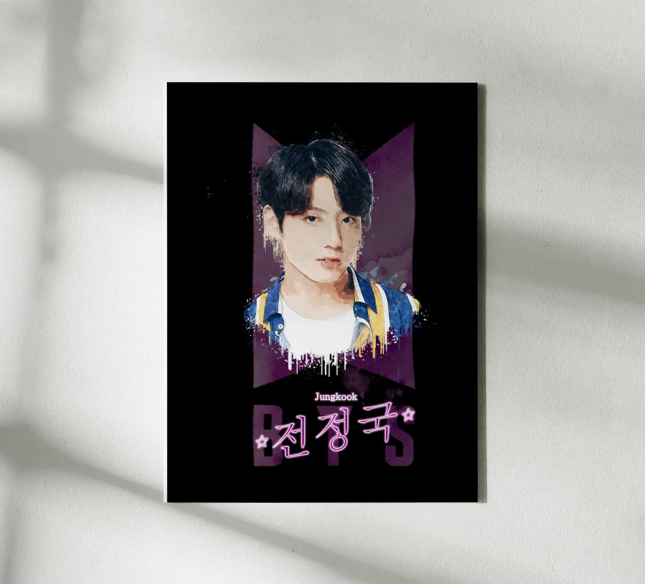 Jeon Jung-kook - BTS tela con Cornice a cassetta da Gunawan Rb