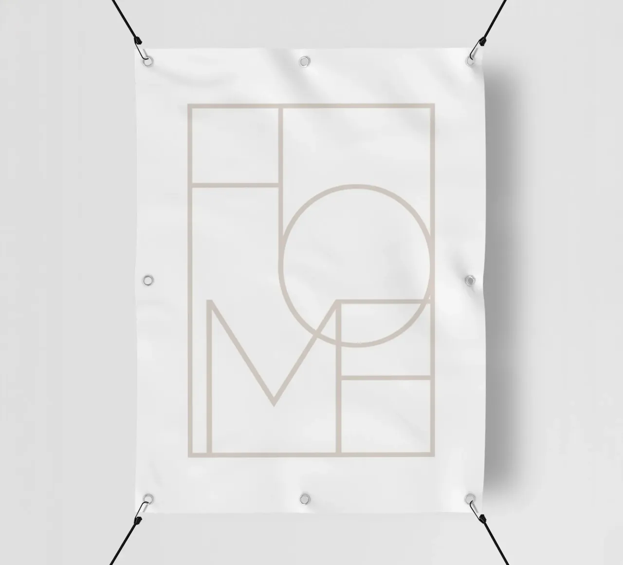 Geometric Home - Design tipografico minimalista telo in pvc da Whole©