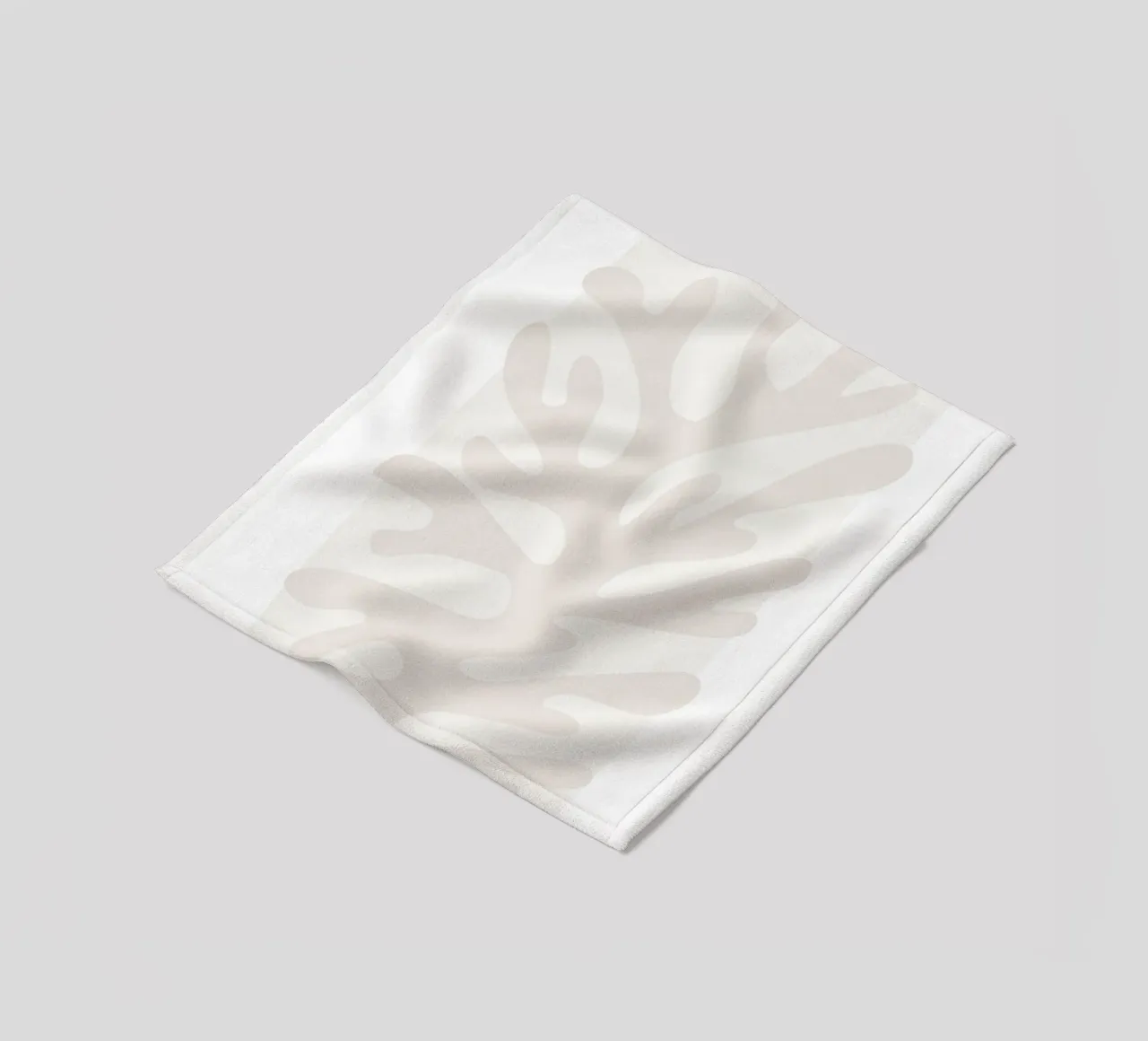 Abstract coral - Minimalist natural design fleece blanket by Whole©