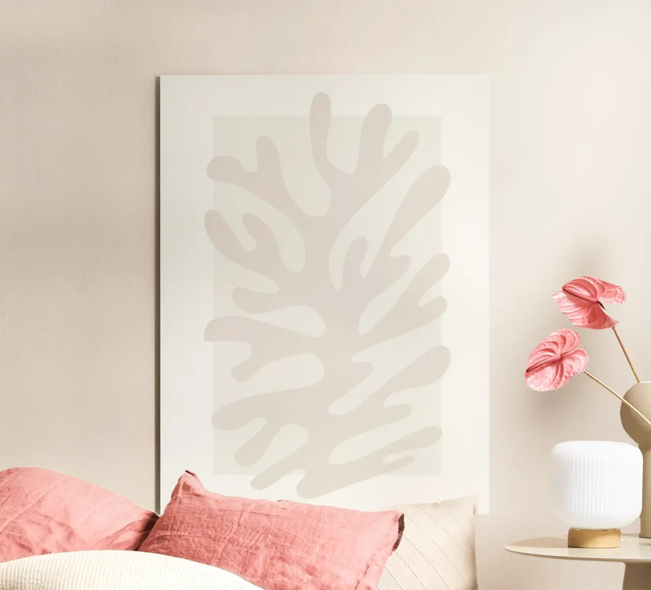 Abstract coral - Minimalist natural design alu-dibond by Whole©