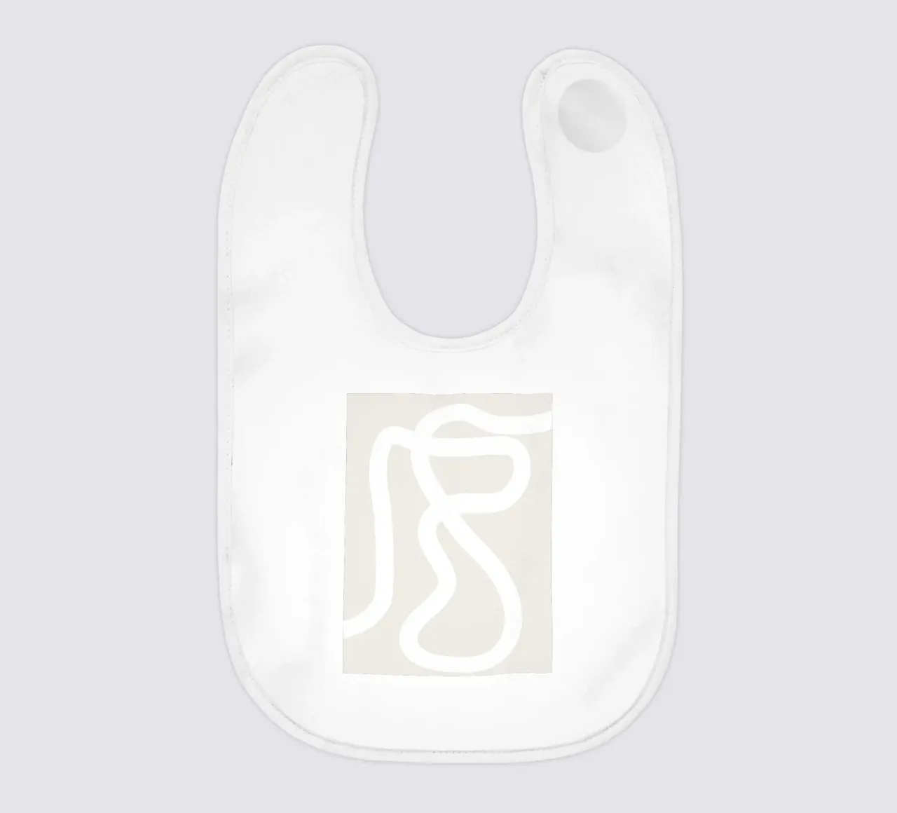 Linee organiche - design astratto e minimalista bavaglino da Whole©