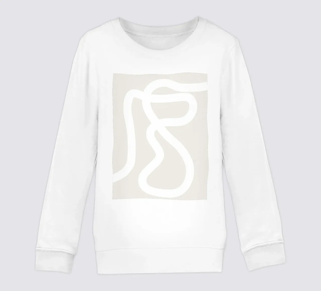 Linee organiche - design astratto e minimalista felpa bambino da Whole©