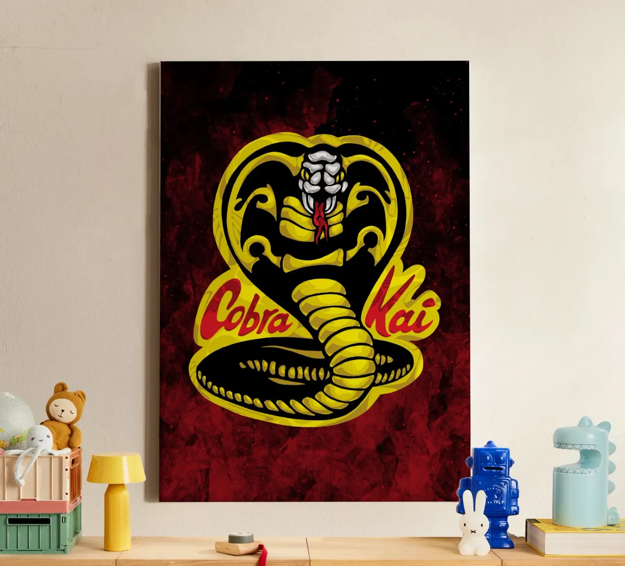 Cobra Kai tela con Cornice a cassetta da nabakumov