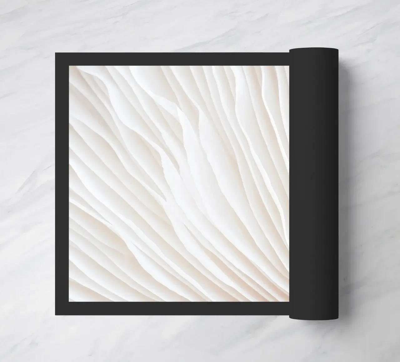 Zachte golven - Abstract textuurontwerp deurmat van Whole©