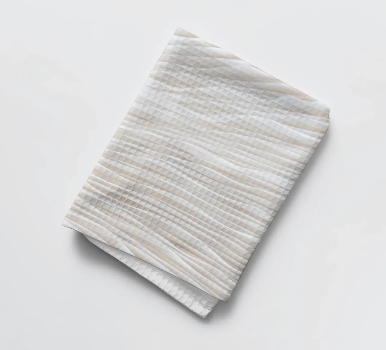 Zachte golven - Abstract textuurontwerp theedoek van Whole©