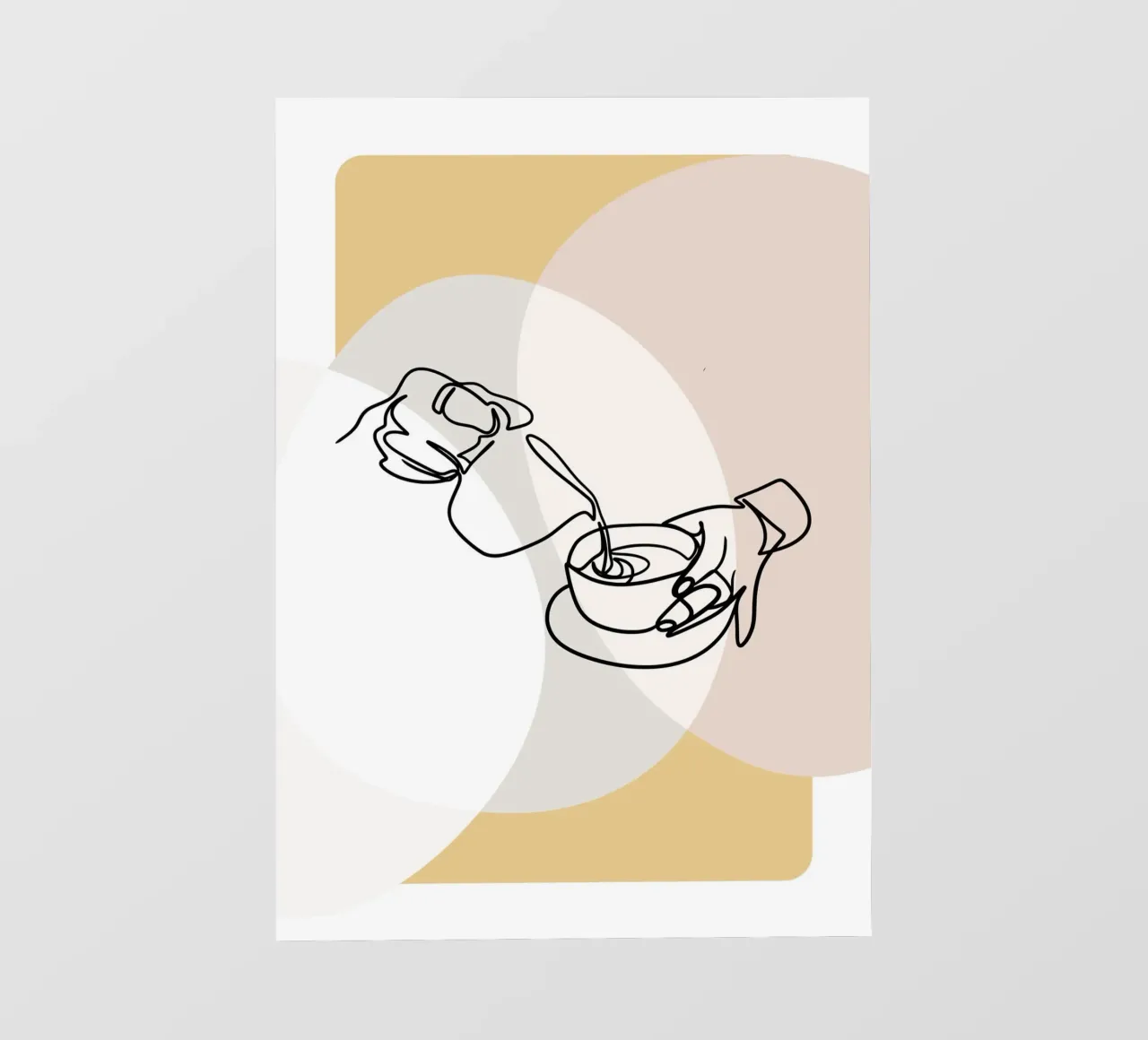 Coffee into a cup telo in pvc da LisaArtes