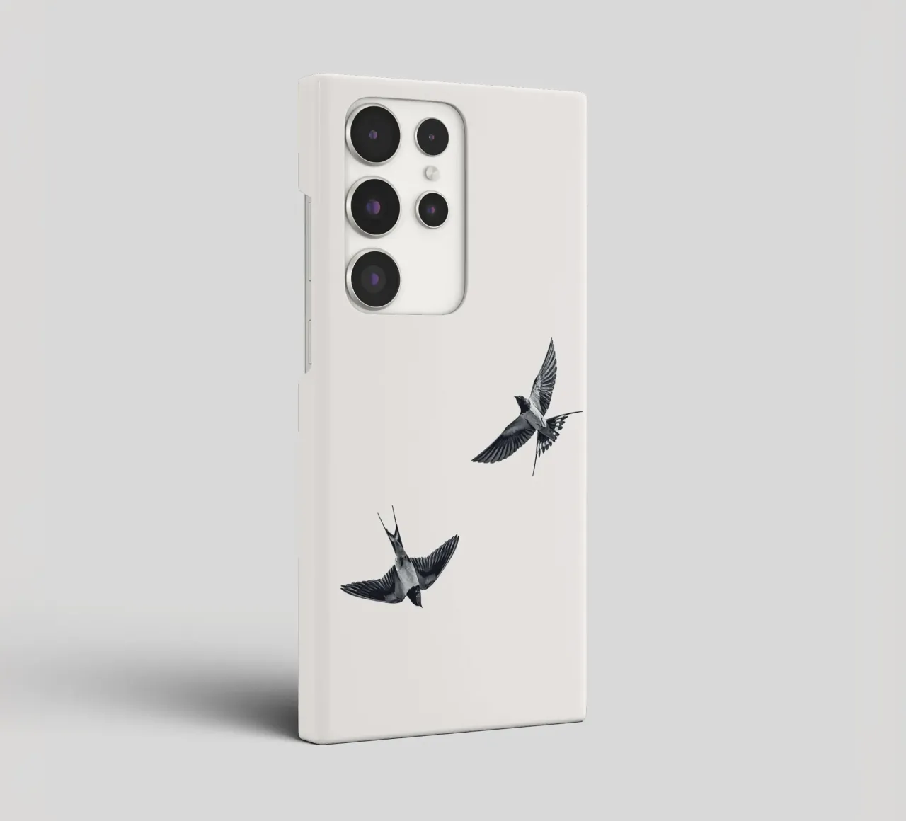 Twee zwaluwen - Minimalistisch natuurlijk ontwerp samsung hoesje van Whole©