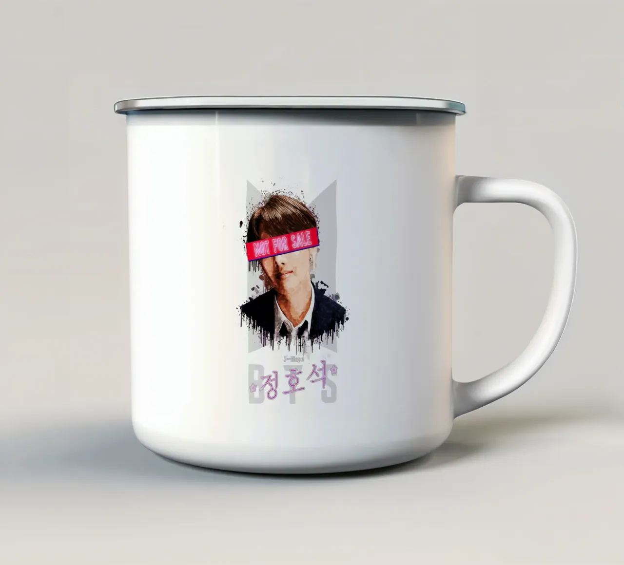 J-Hope Non in vendita tazza in smalto da Gunawan Rb