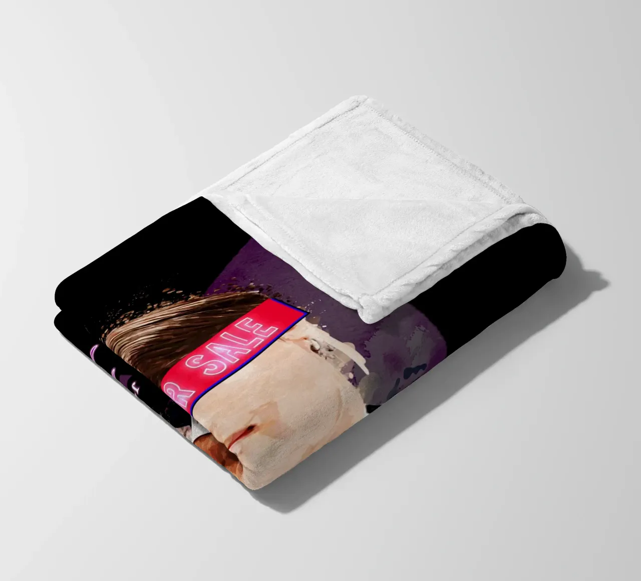 J-Hope Not for sale fleece blanket by Gunawan Rb
