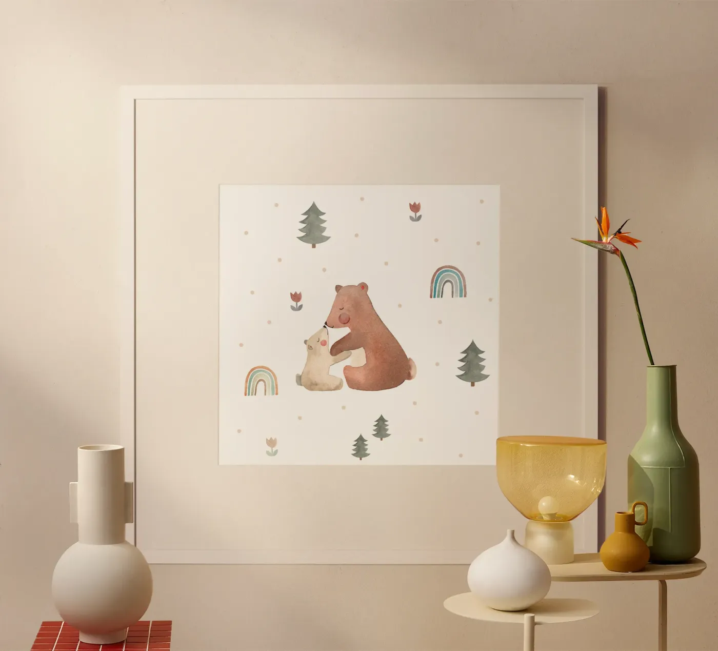 Bear love poster by Sabrina Ziegenhorn