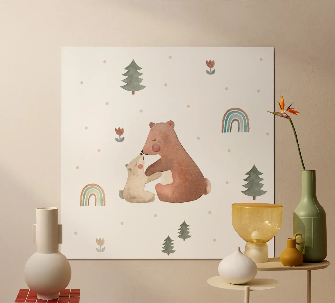 Bear love poster by Sabrina Ziegenhorn