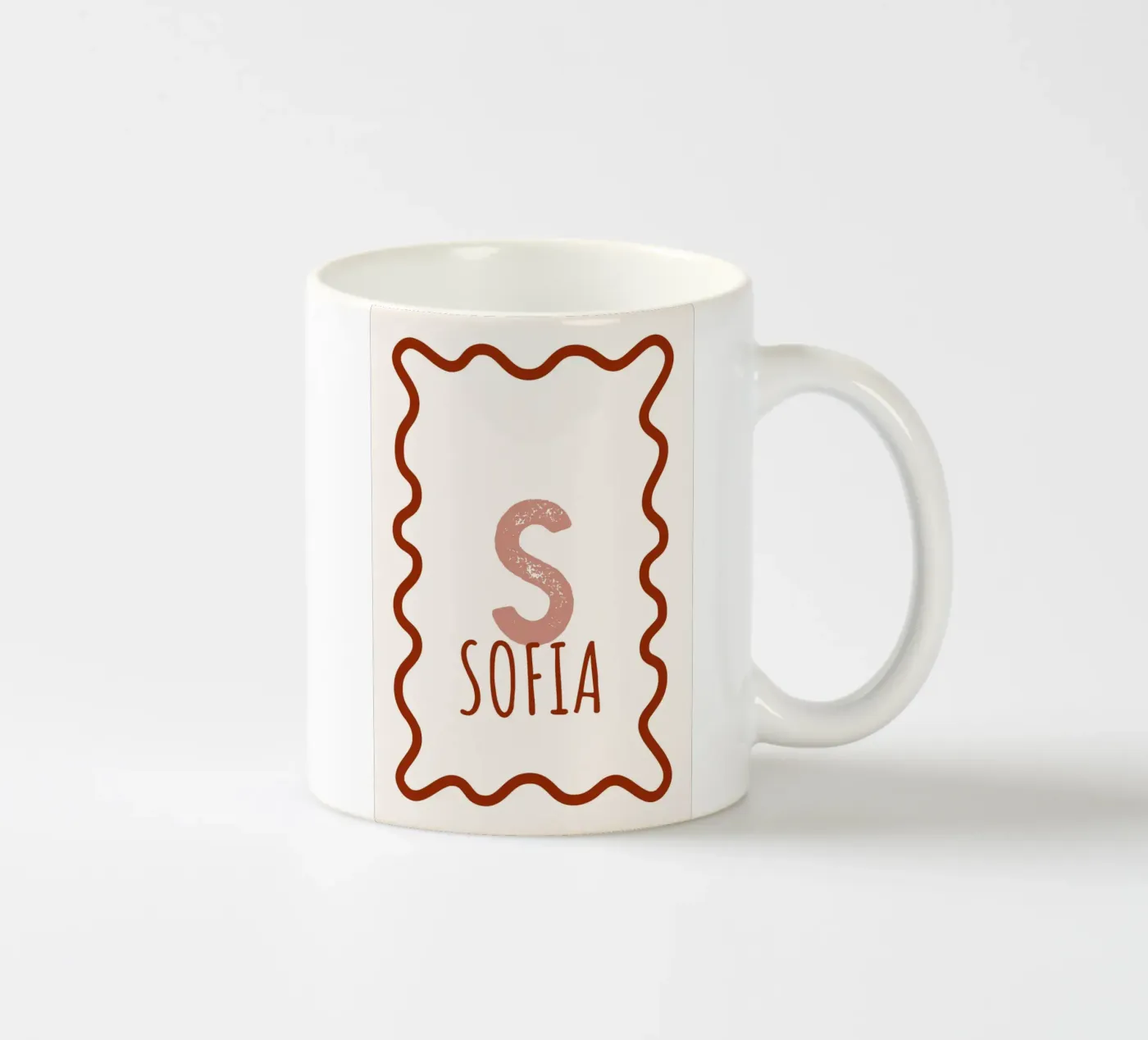 NAME - EDITABLE ceramic mug by zeriayam arts