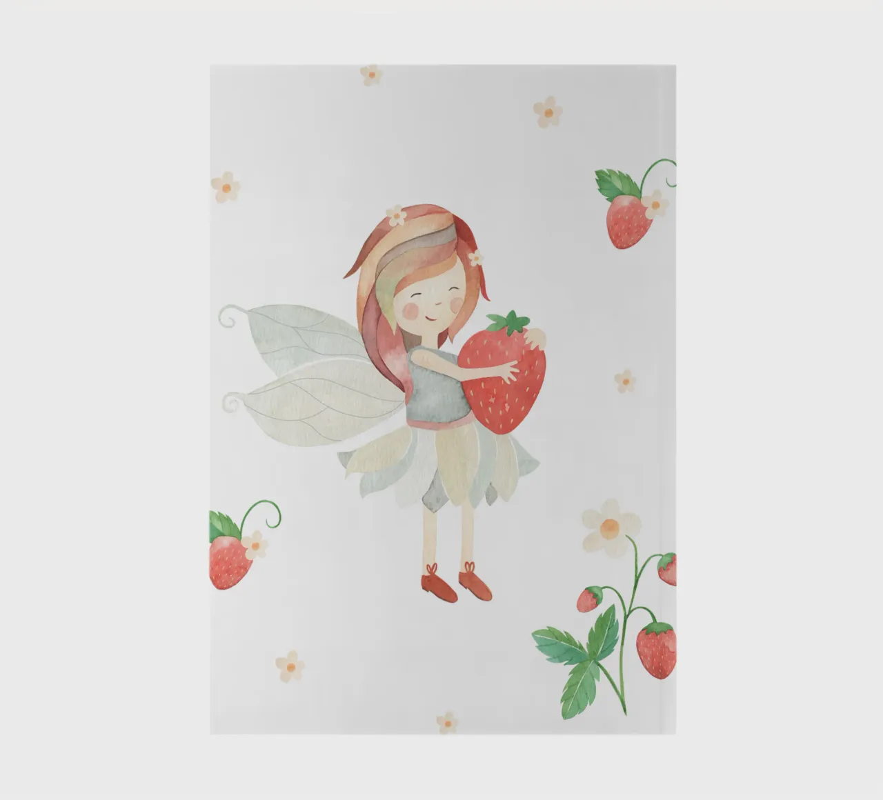 Strawberry girl notebook by Sabrina Ziegenhorn