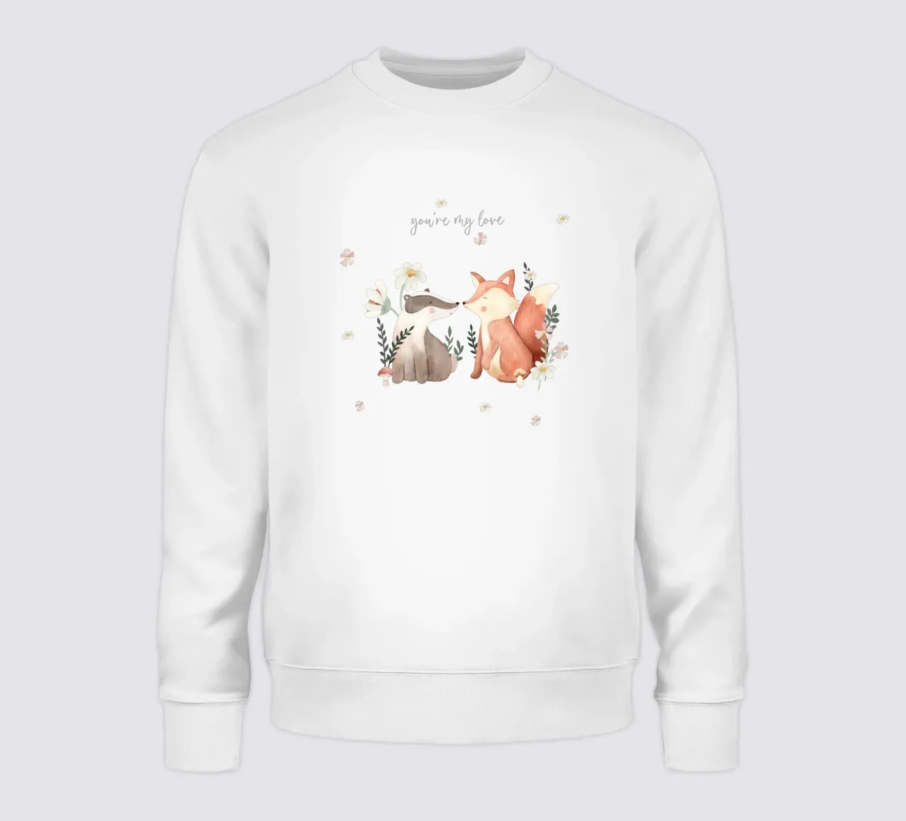 Volpe e tasso felpa da Sabrina Ziegenhorn