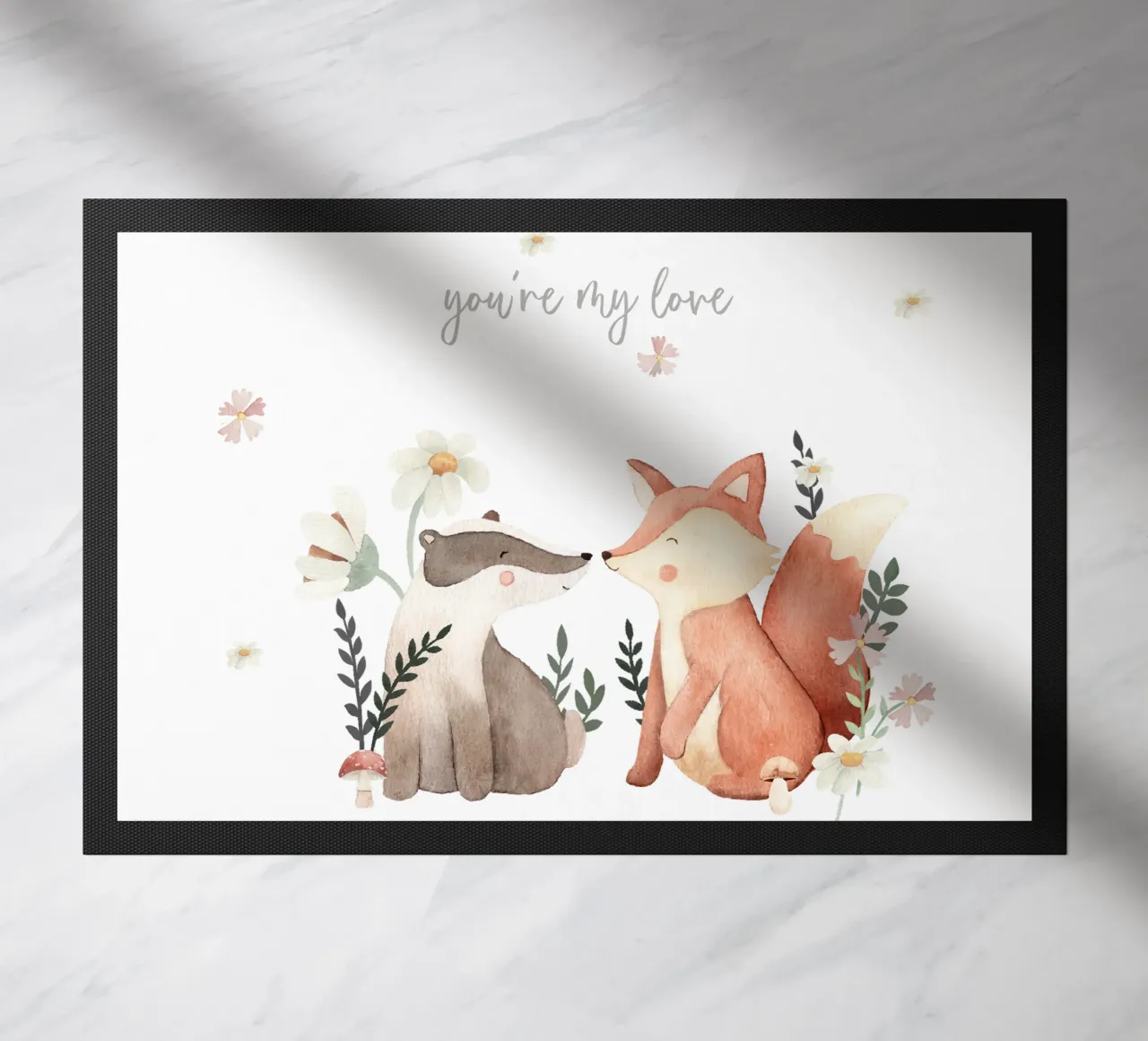 Volpe e tasso zerbino da Sabrina Ziegenhorn