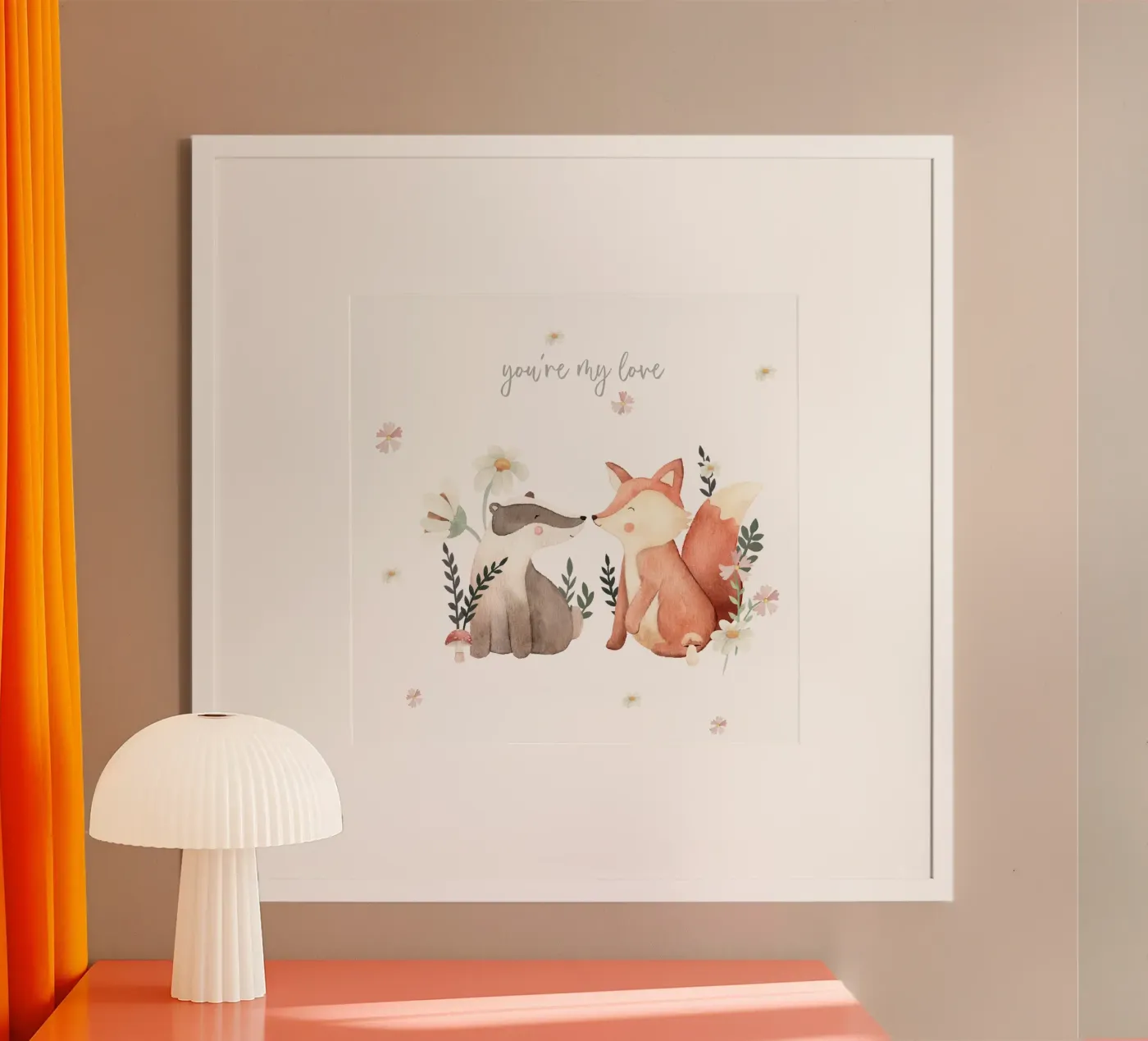 Volpe e tasso poster da Sabrina Ziegenhorn