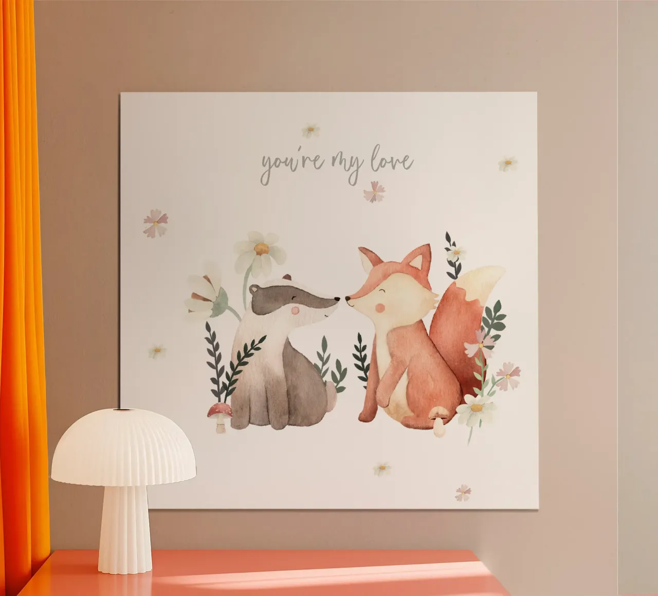 Volpe e tasso poster da Sabrina Ziegenhorn