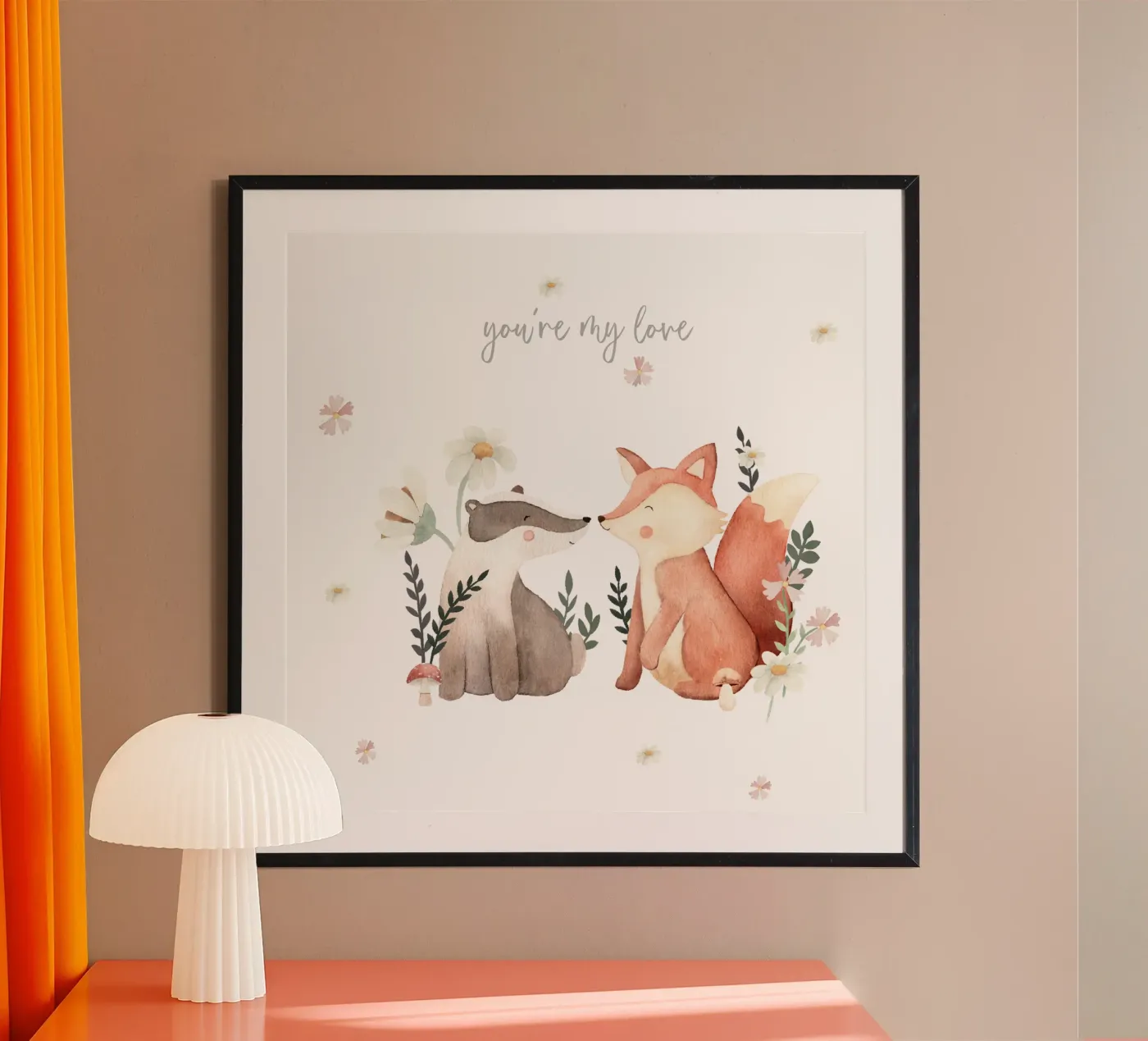 Volpe e tasso poster da Sabrina Ziegenhorn