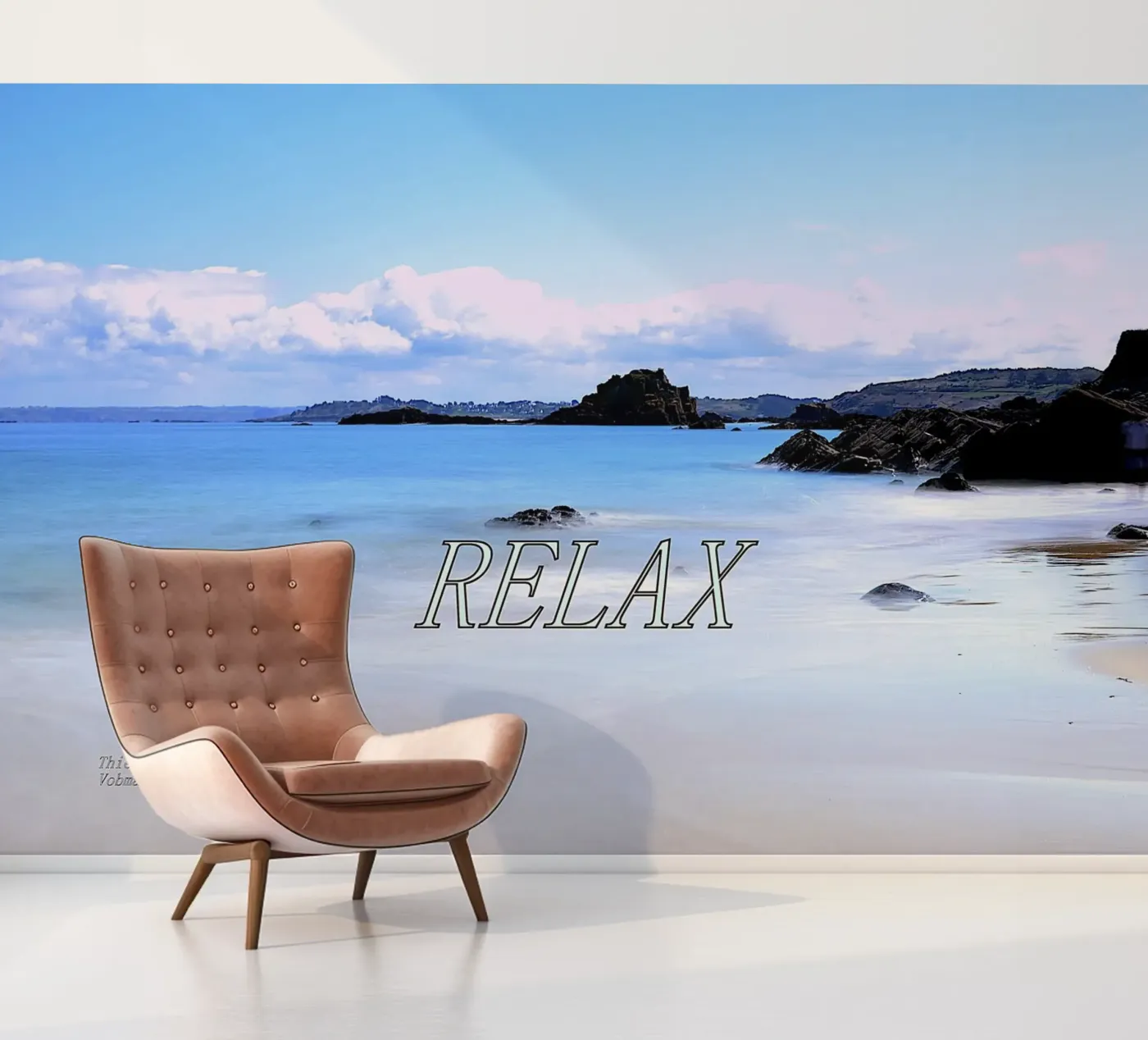 ONTSPAN fotobehang van TYPOGRAPHY AND GENERATED BY AI