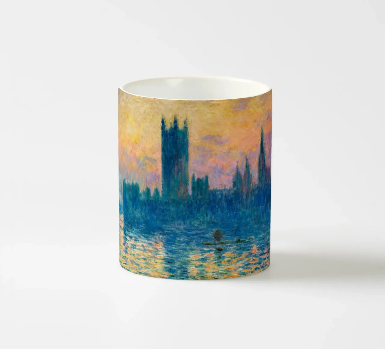 Claude Monet - De Parlementsgebouwen, Zonsondergang keramische mok van William Store