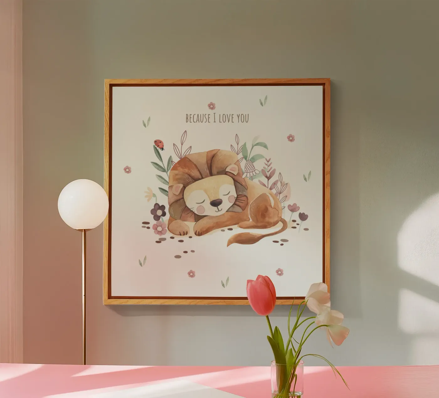 Petit lion plexiglas de Sabrina Ziegenhorn