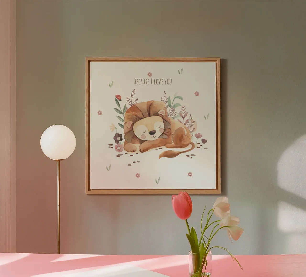 Piccolo leone alluminio dibond da Sabrina Ziegenhorn