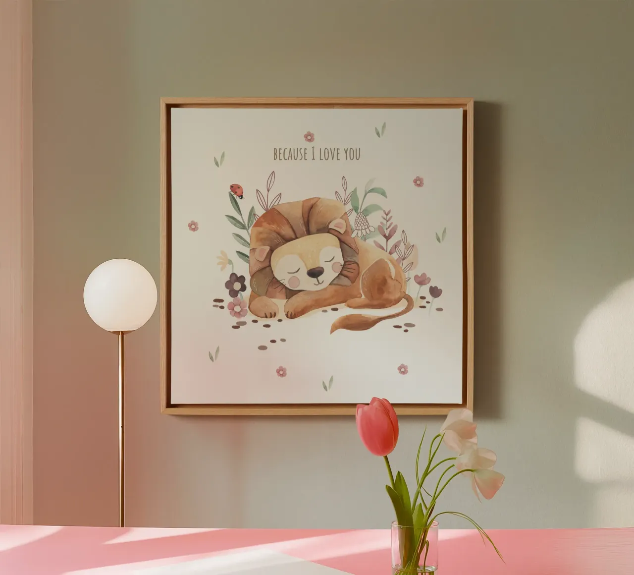 Piccolo leone tela da Sabrina Ziegenhorn