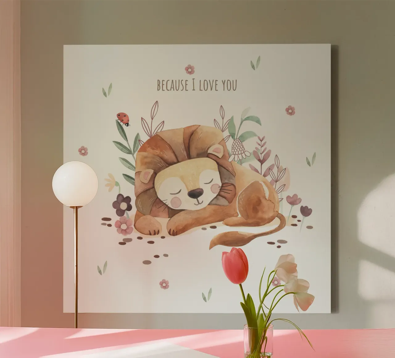 Piccolo leone tela da Sabrina Ziegenhorn