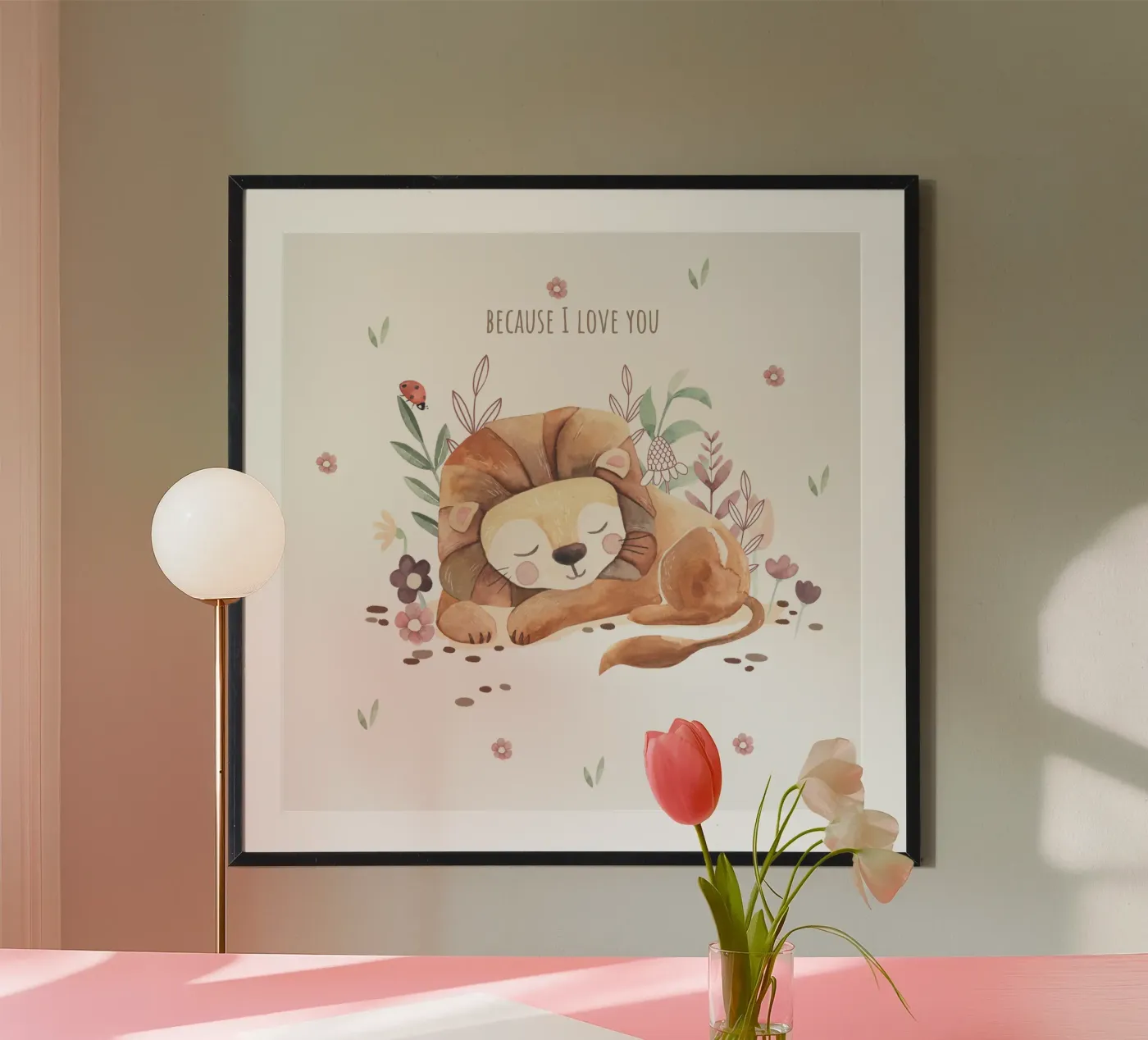 Kleiner Löwe Poster von Sabrina Ziegenhorn