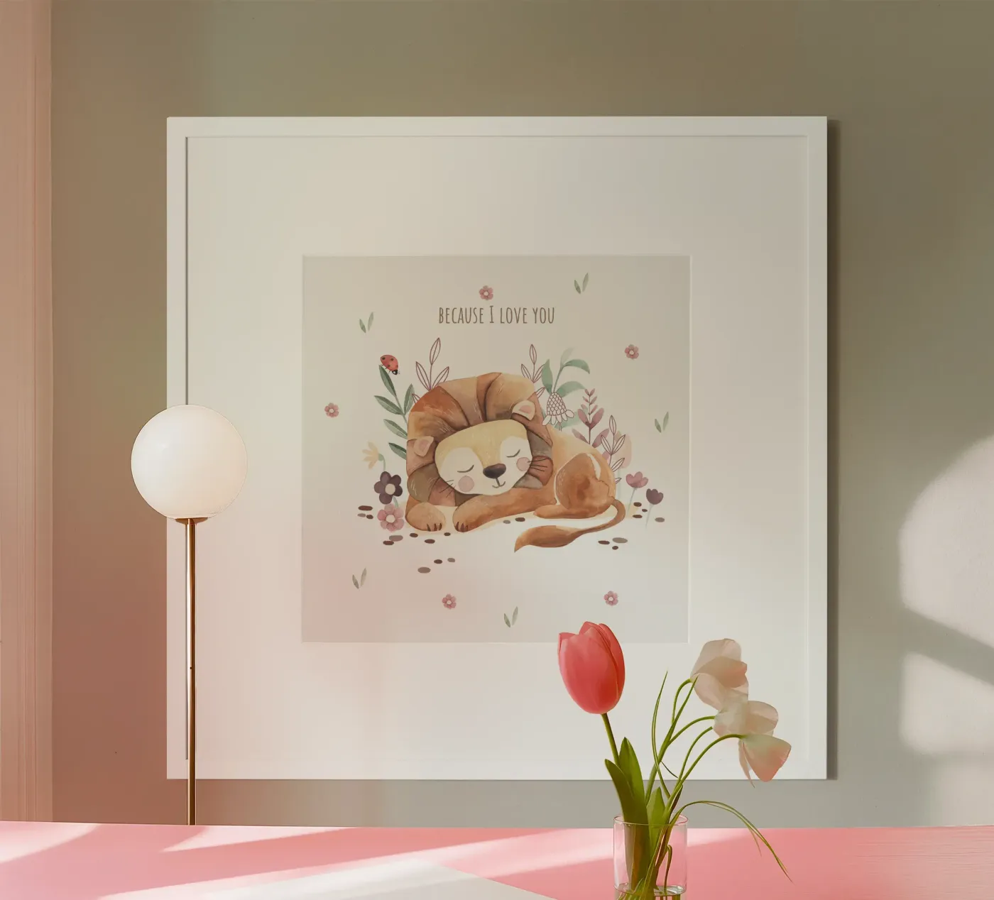Kleiner Löwe Poster von Sabrina Ziegenhorn