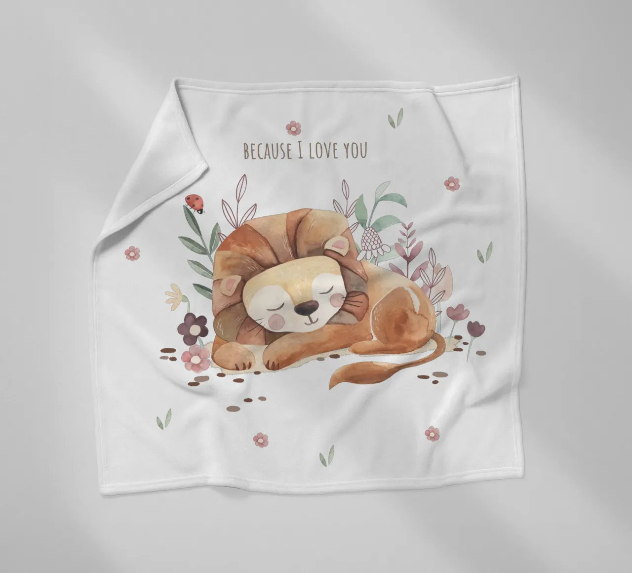 Kleiner Löwe Fleecedecke von Sabrina Ziegenhorn