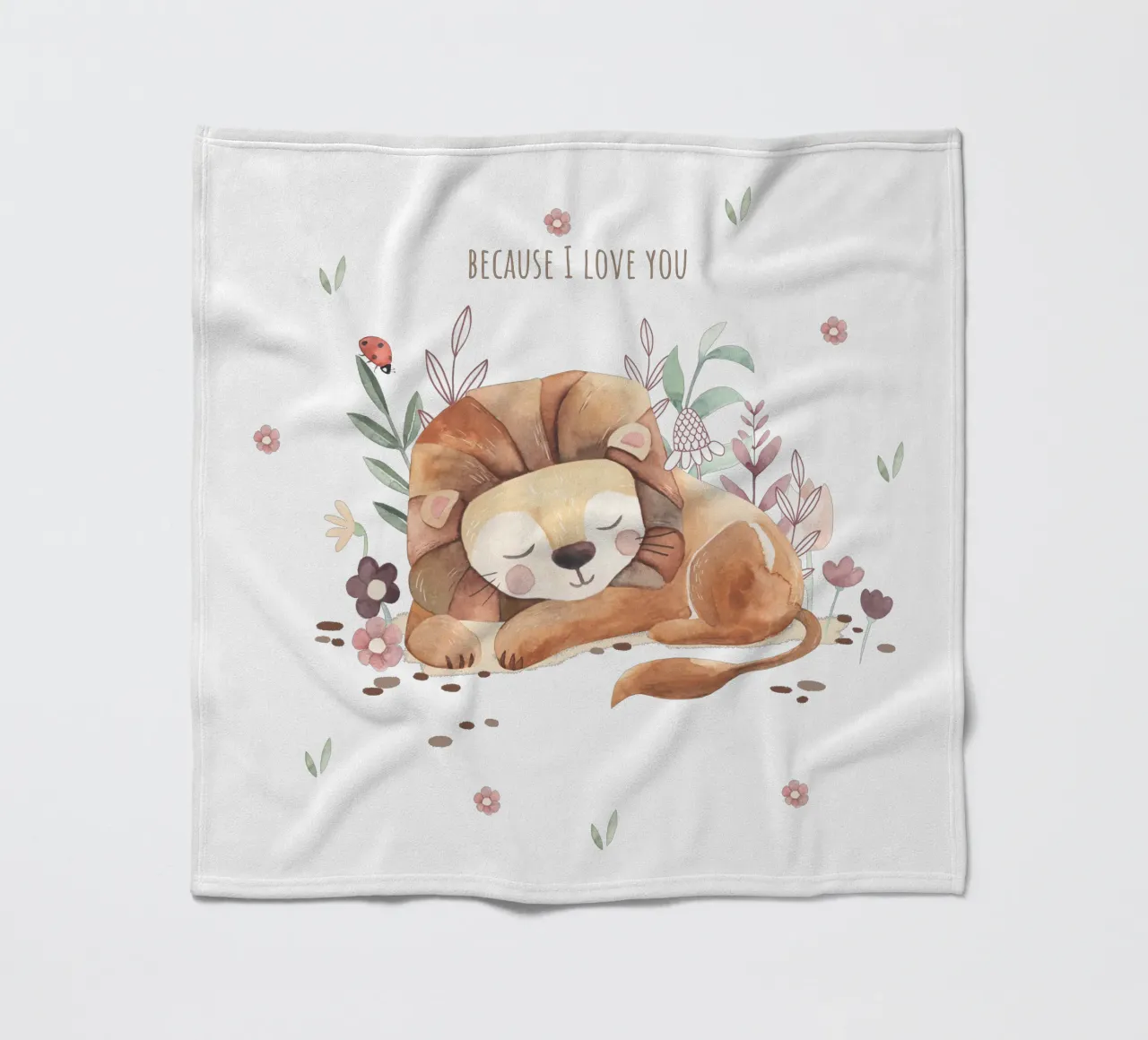 Kleiner Löwe Fleecedecke von Sabrina Ziegenhorn