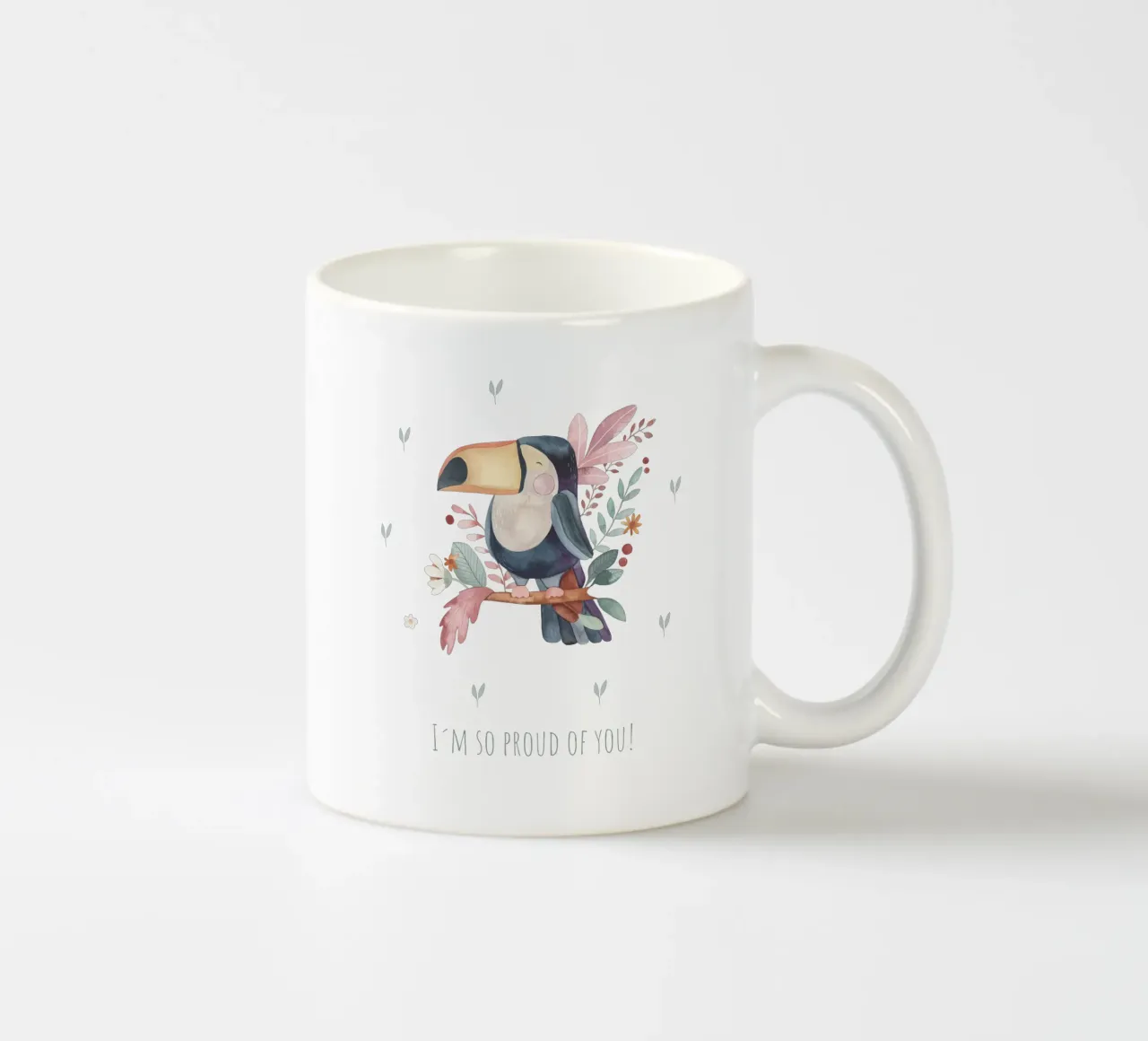 Tukan tazza in ceramica da Sabrina Ziegenhorn