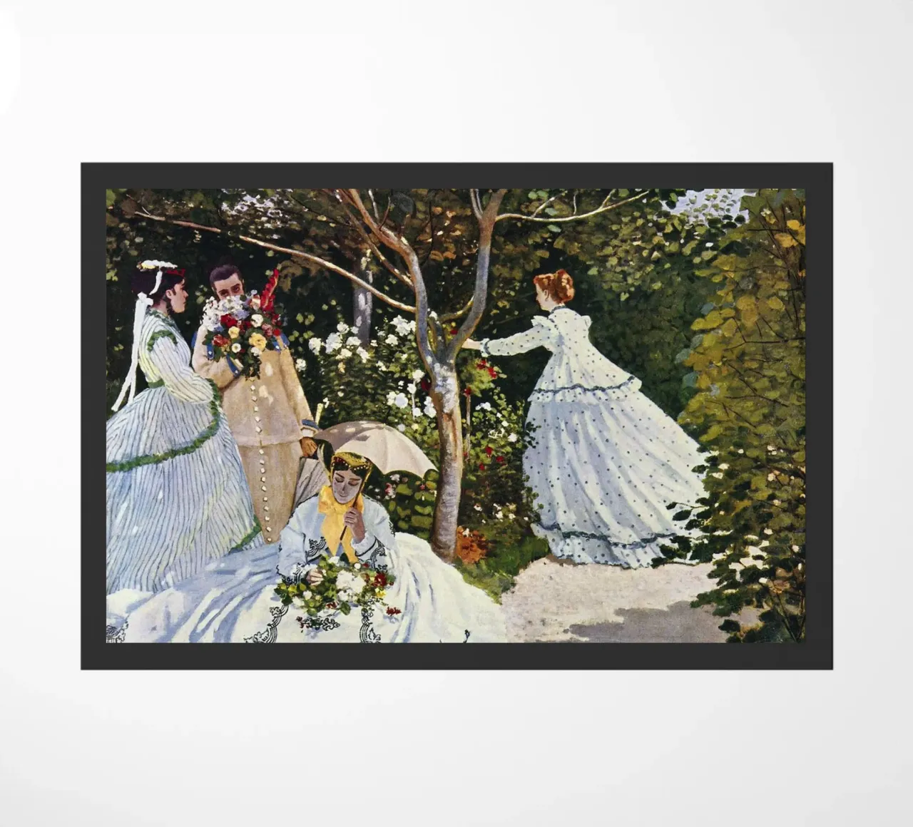 Claude Monet - Donne in giardino zerbino da William Store