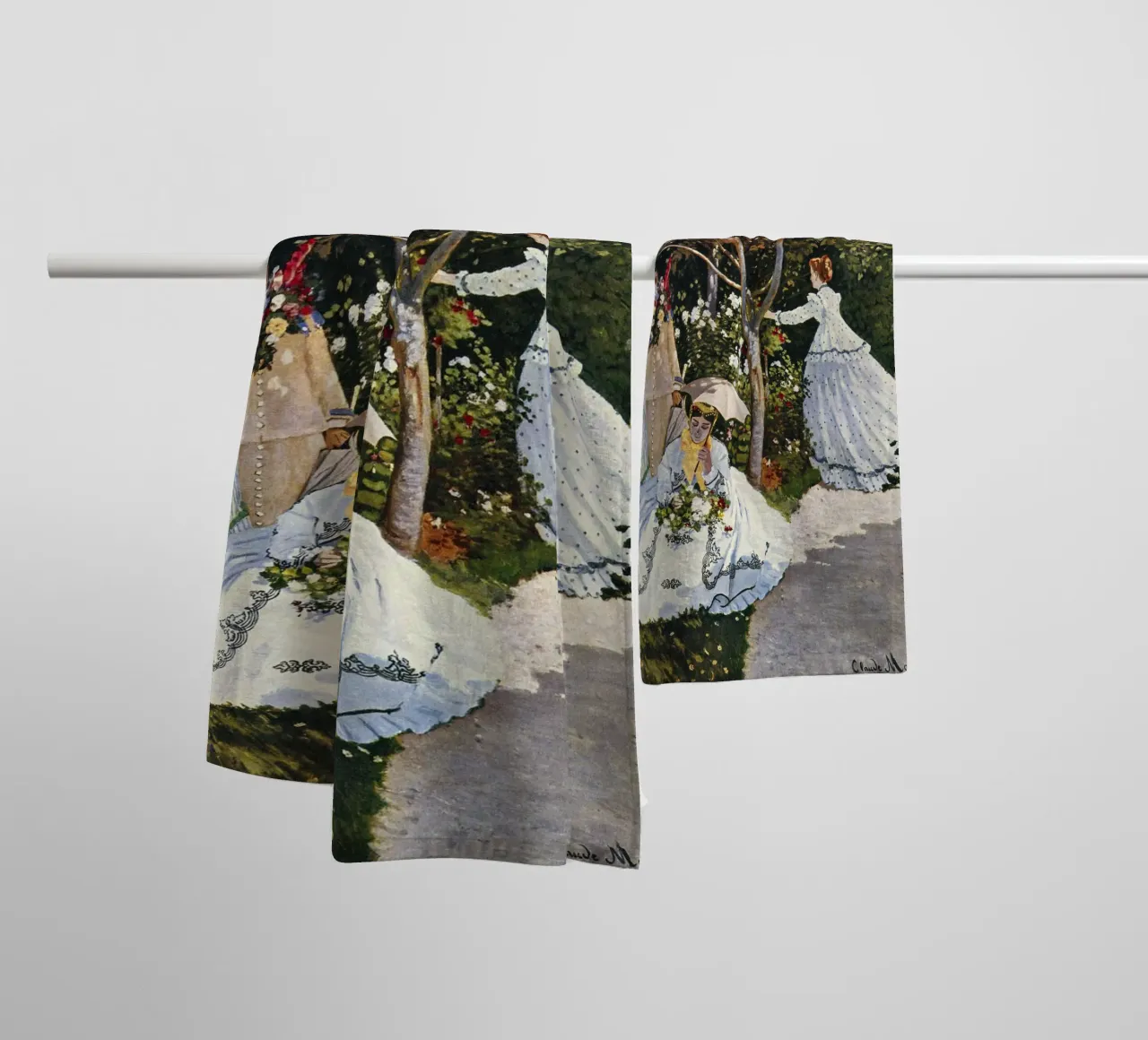 Claude Monet - Donne in giardino asciugamano da bagno da William Store