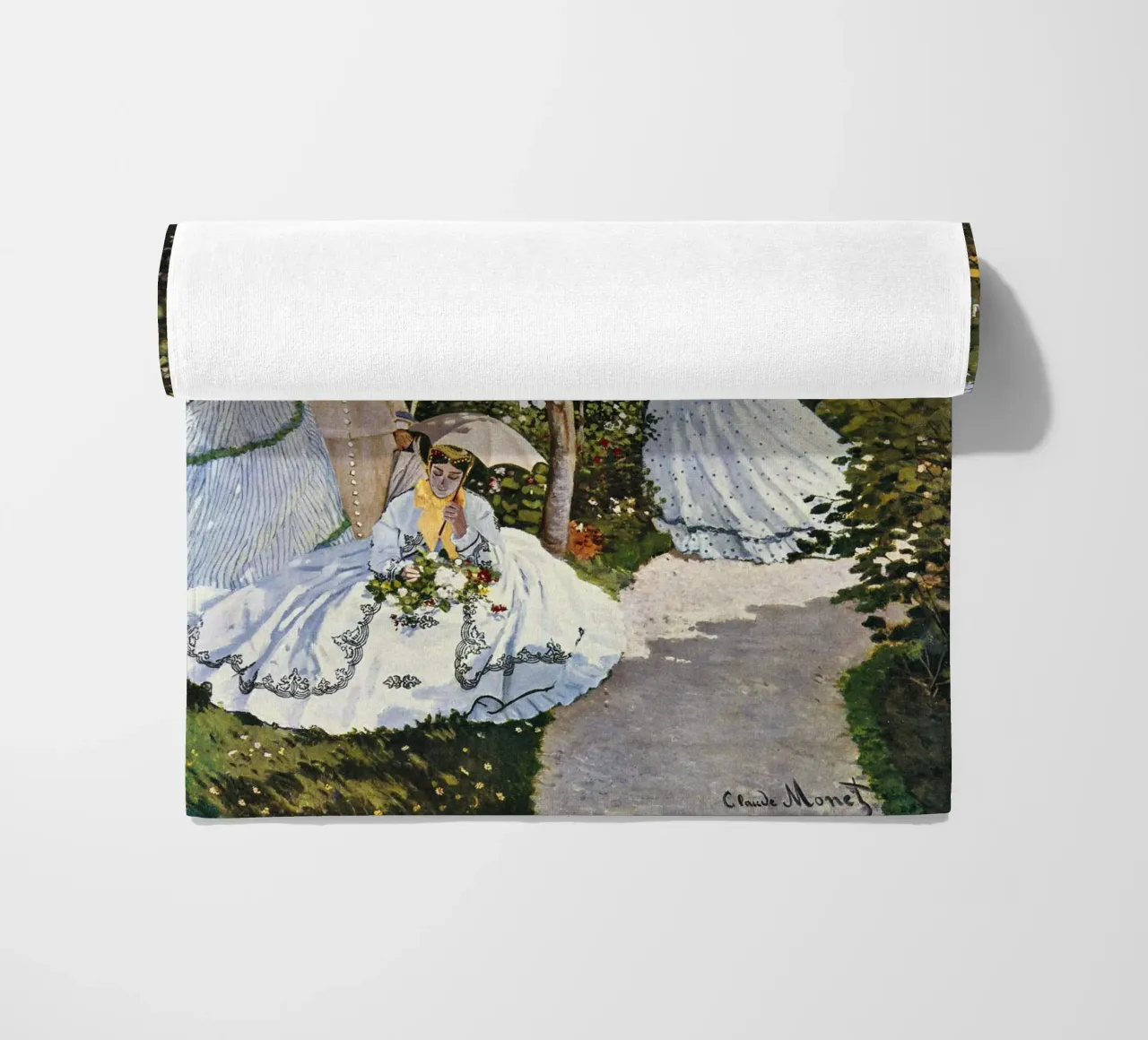 Claude Monet - Donne in giardino telo mare da William Store