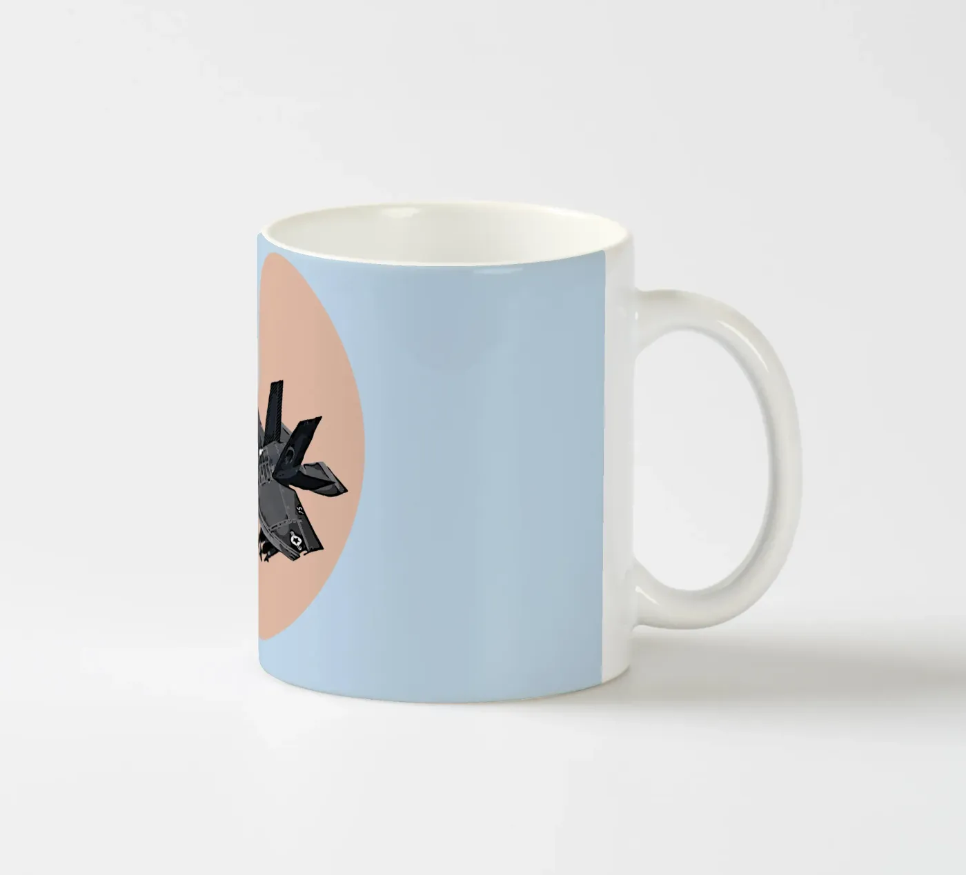 F35C Lightning ceramic mug by Gunawan Rb