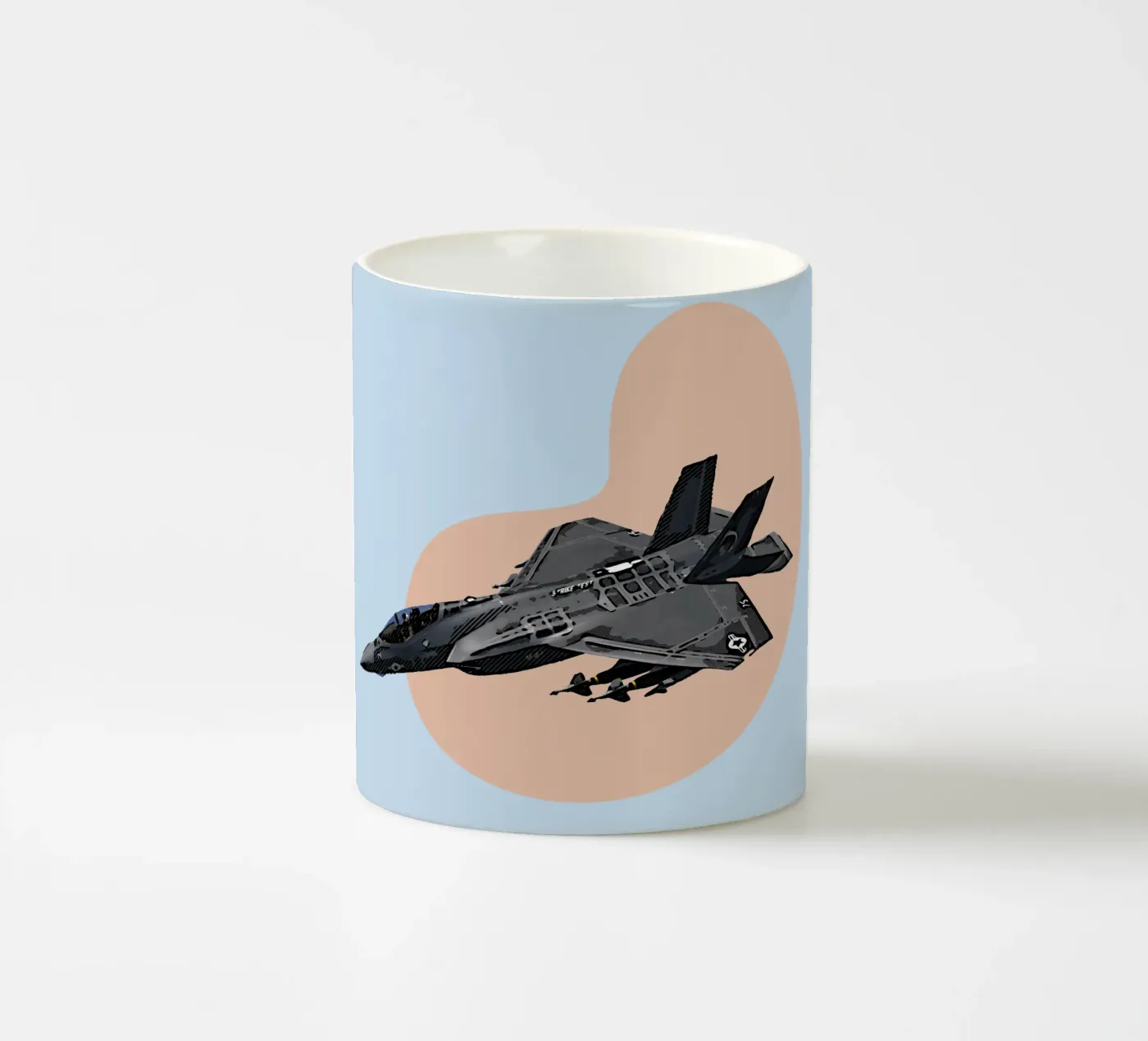 F35C Lightning ceramic mug by Gunawan Rb