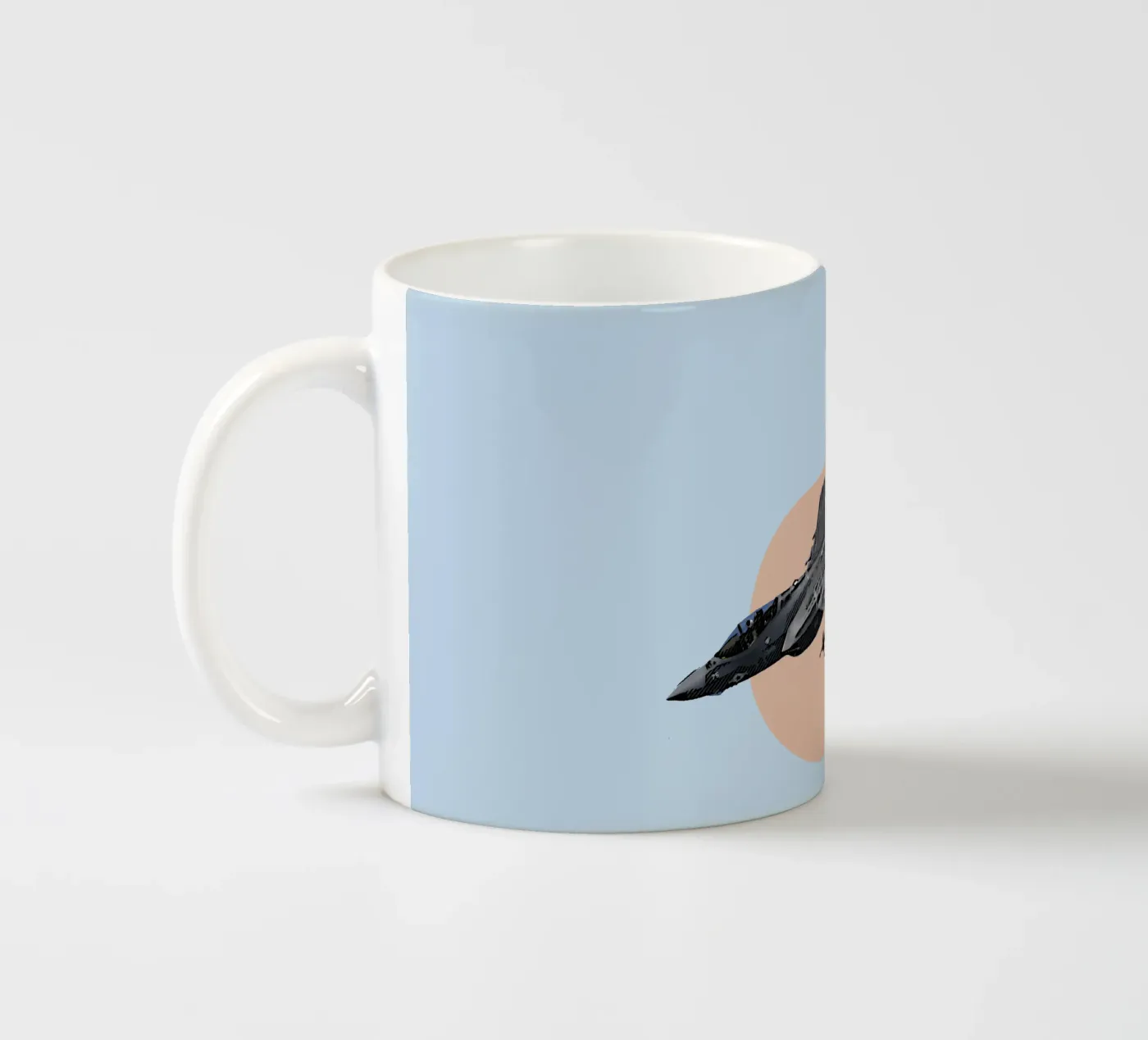F35C Lightning ceramic mug by Gunawan Rb