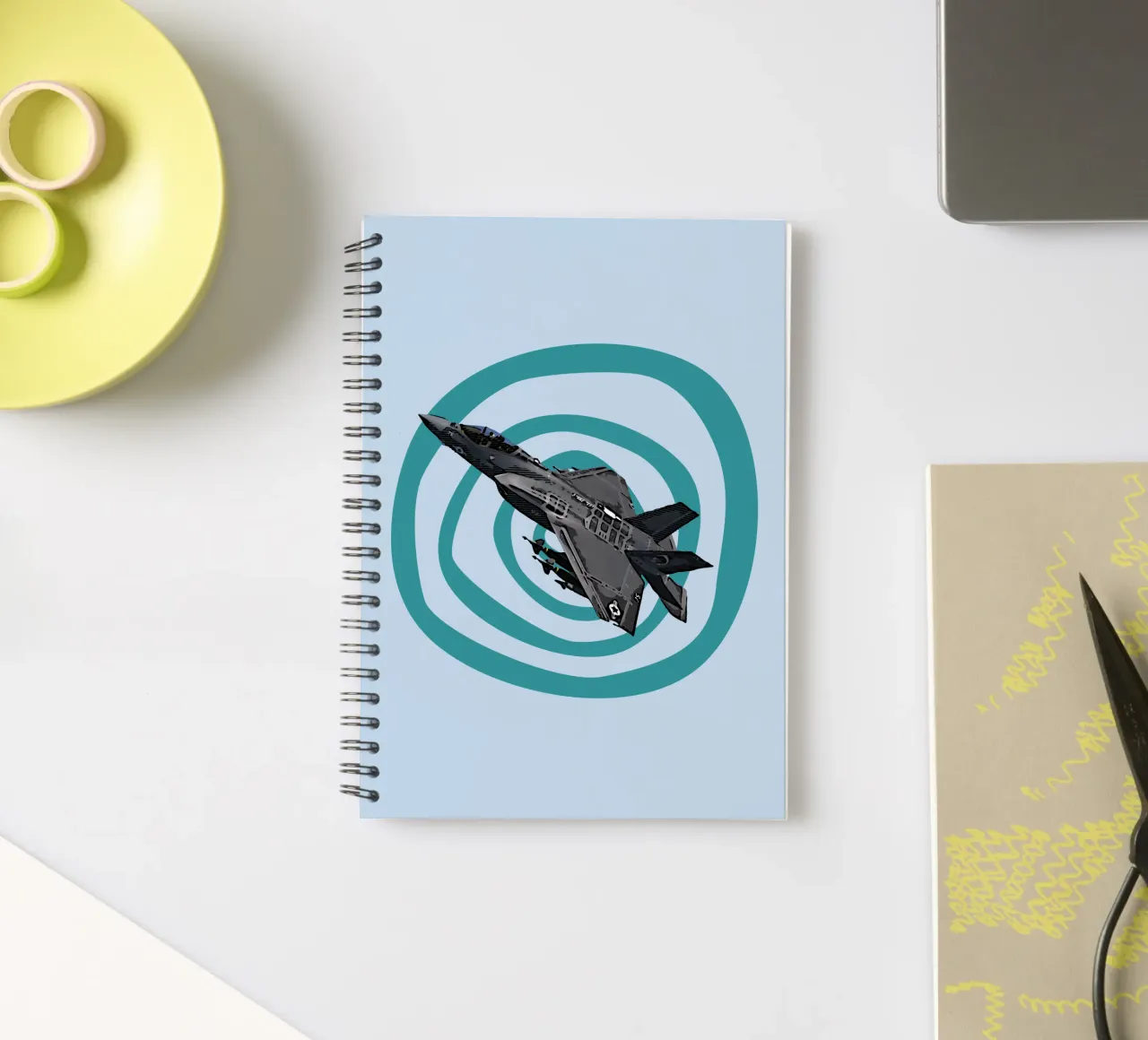 F35C Lightning II spiral notebook by Gunawan Rb